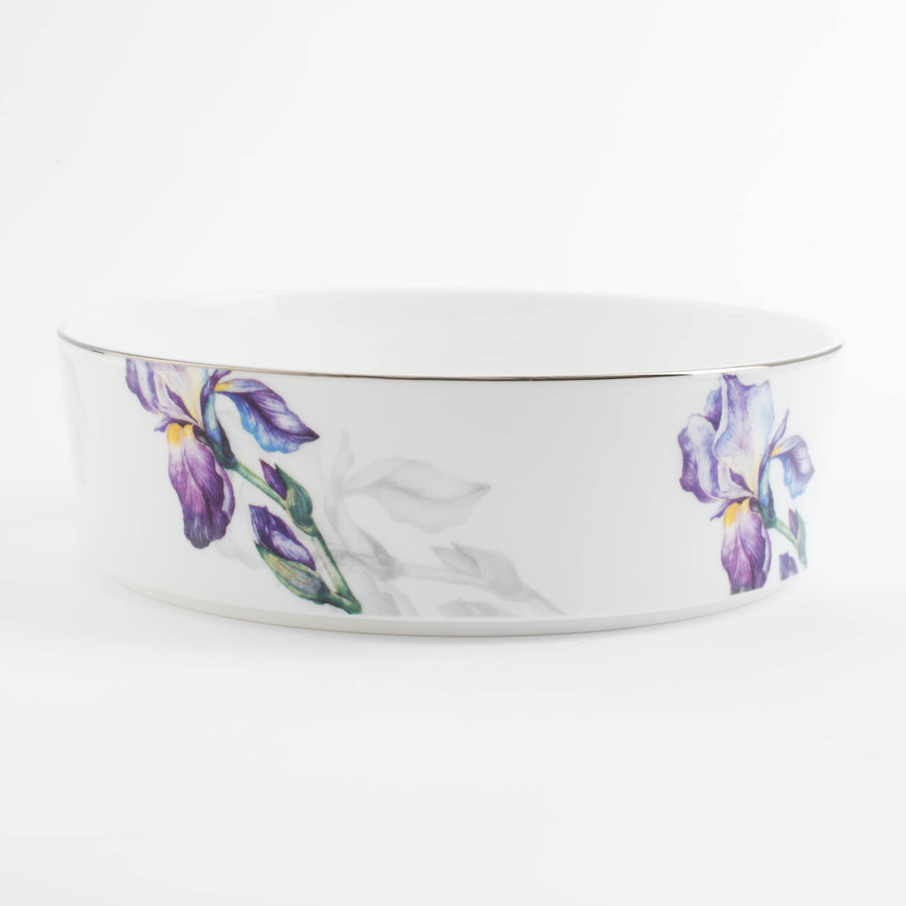 Блюдо, 20х6 см, с бортами, фарфор F, с серебристым кантом, Ирисы, Antarctica Flowers
Блюдо, 20х6 см, с бортами, фарфор F, с серебристым кантом, Ирисы, Antarctica Flowers