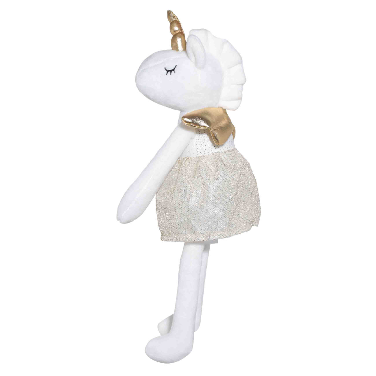 Игрушка, 37 см, мягкая, полиэстер, белая, Единорог в золотистой юбке, Unicorn
Игрушка, 37 см, мягкая, полиэстер, белая, Единорог в золотистой юбке, Unicorn