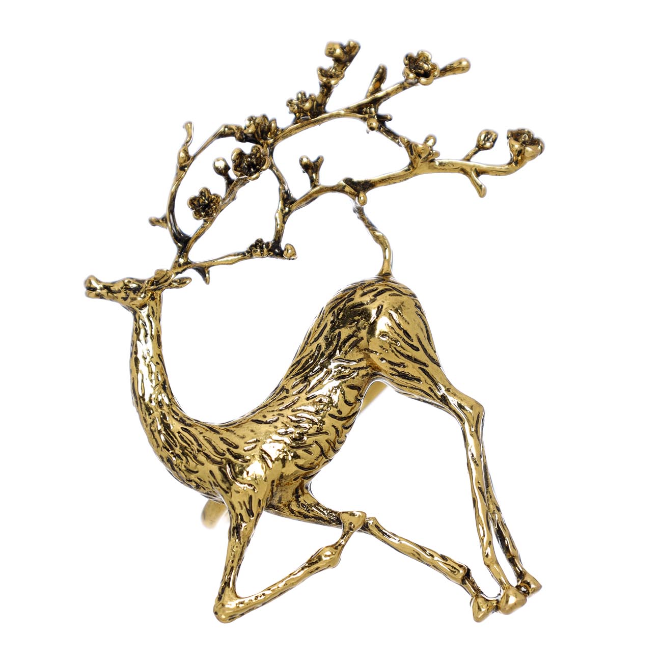 Кольцо для салфеток, 4 см, металл, золотистое, Олень с цветами на рогах, Winter deer
Кольцо для салфеток, 4 см, металл, золотистое, Олень с цветами на рогах, Winter deer