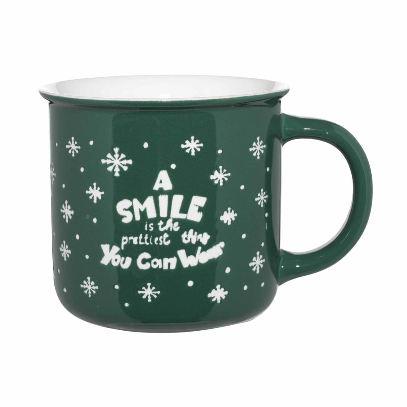 Кружка, 400 мл, фарфор N, зеленая, A smile is the prettiest thing you can wear, Christmas
Кружка, 400 мл, фарфор N, зеленая, A smile is the prettiest thing you can wear, Christmas