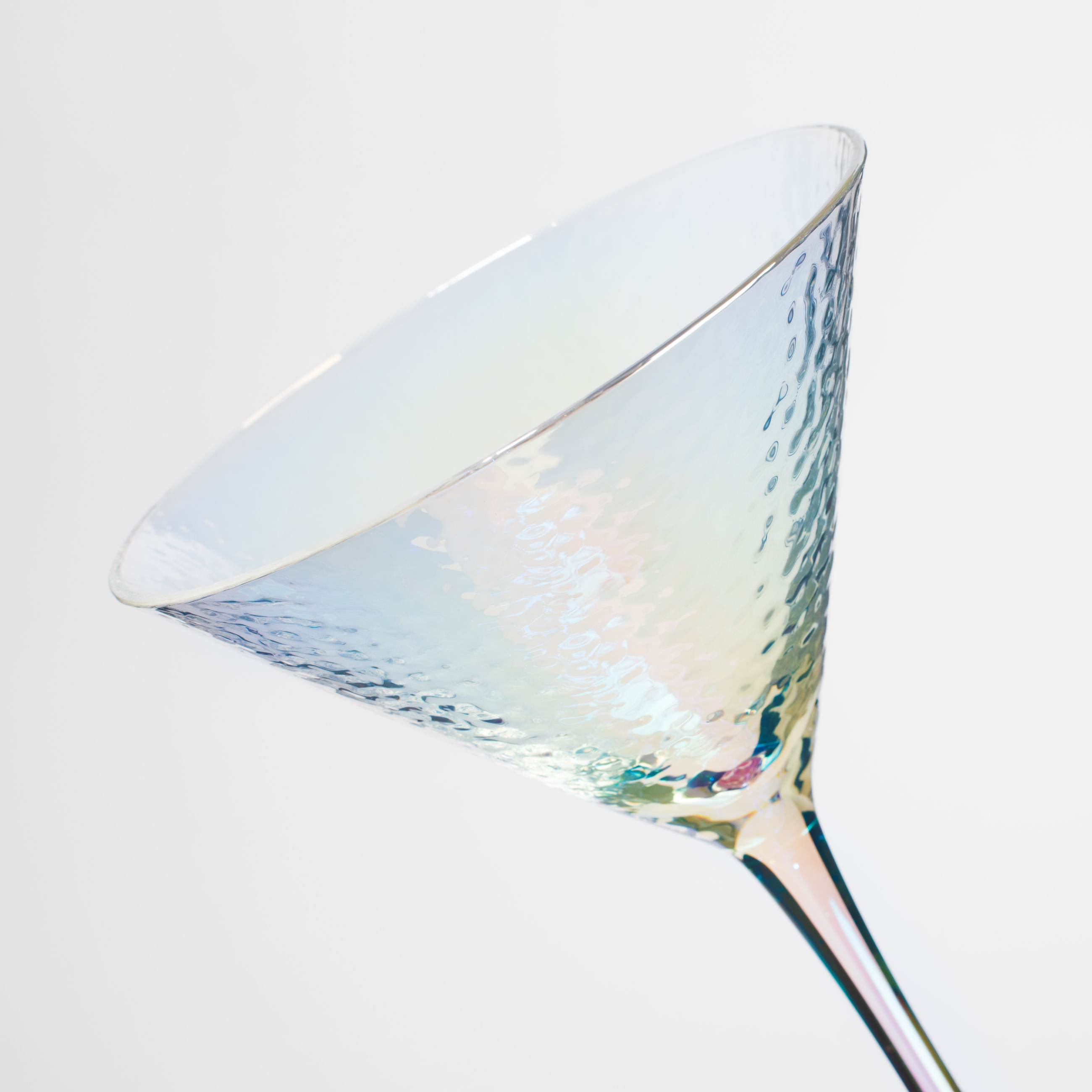 Бокал для мартини, 250 мл, 2 шт, стекло, перламутр, Ripply polar изображение № 5