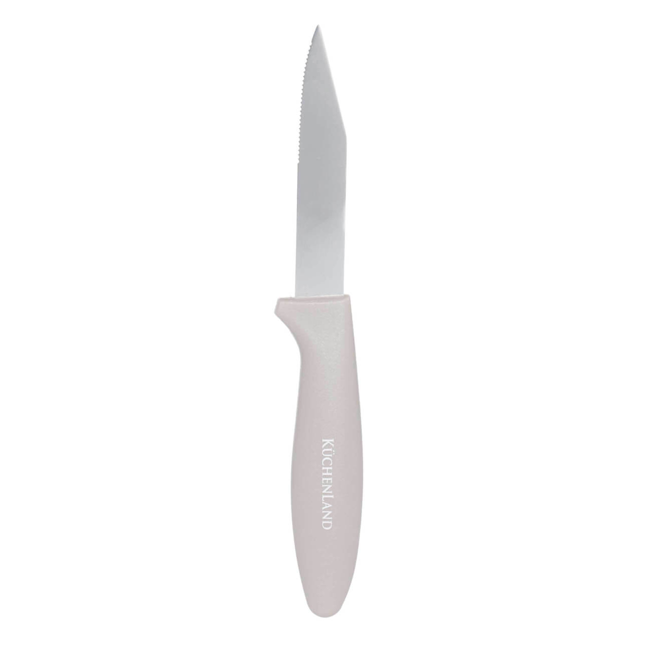 Нож для чистки овощей, 8 см, сталь/пластик, серо-коричневый, Regular изображение № 1