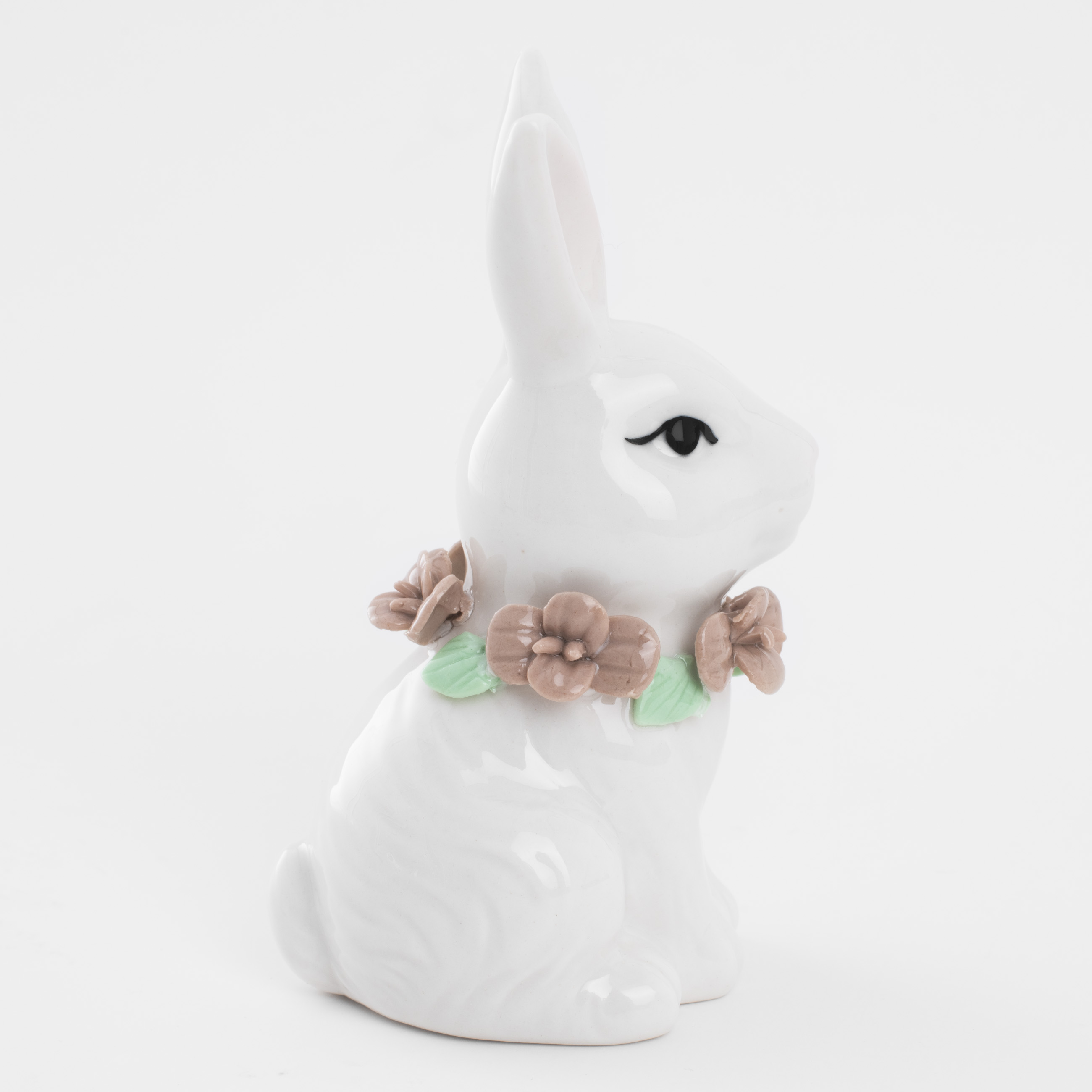 Статуэтка, 12 см, фарфор P, белая, Кролик в цветах, Easter blooming изображение № 4