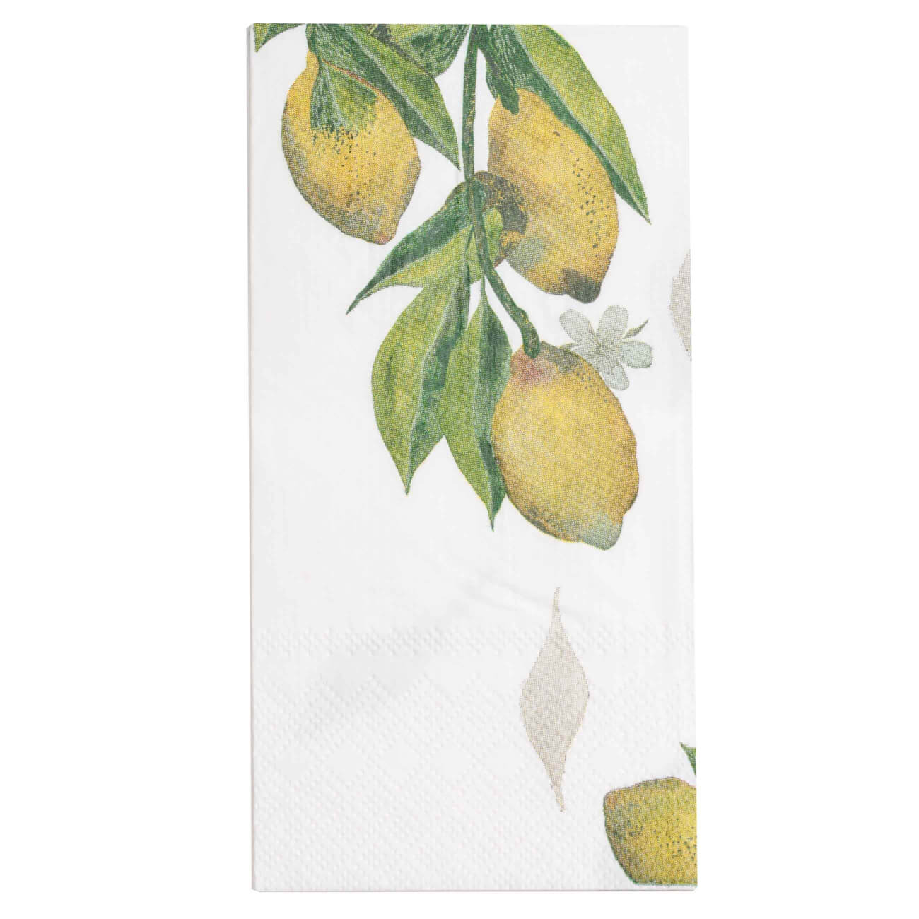 Салфетки бумажные, 33х33 см, 20 шт, прямоугольные, белые, Лимоны на ветке, Sicily in bloom изображение № 1