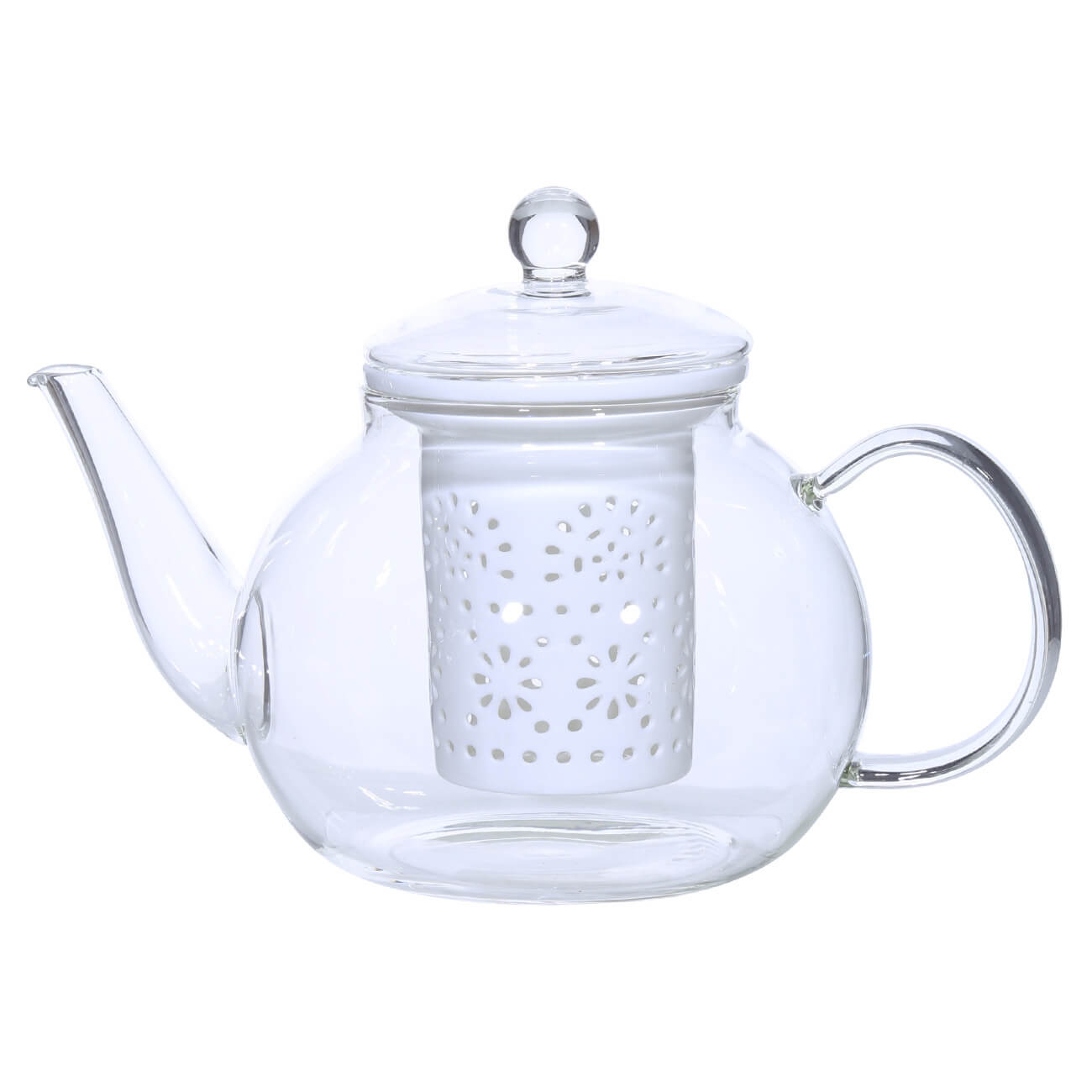 Чайник заварочный, 1 л, стекло Б/фарфор, Mille 
Чайник заварочный, 1 л, стекло Б/фарфор, Mille
