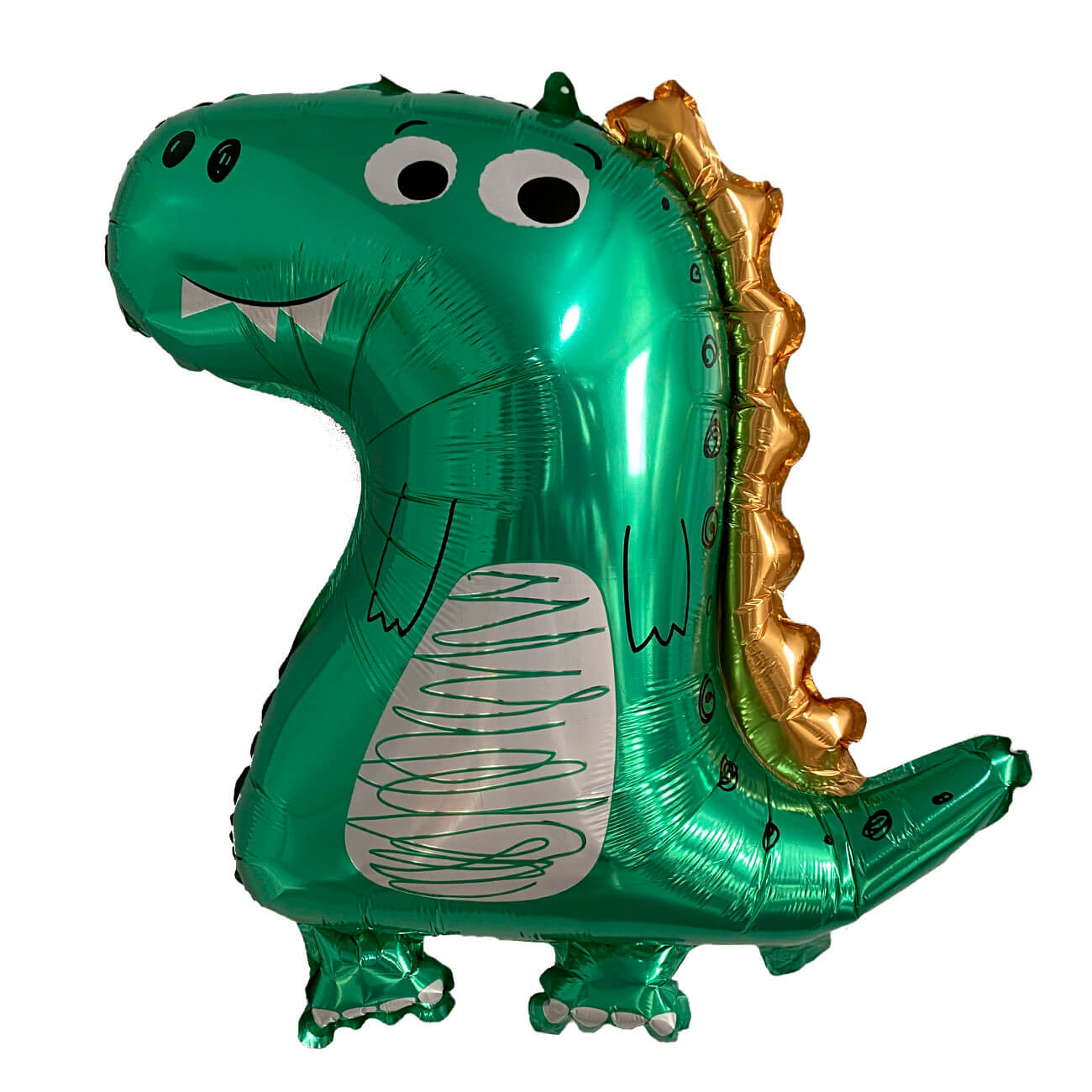 Шар воздушный, 70х59 см, фольга, зеленый, Динозавр, Dino изображение № 1