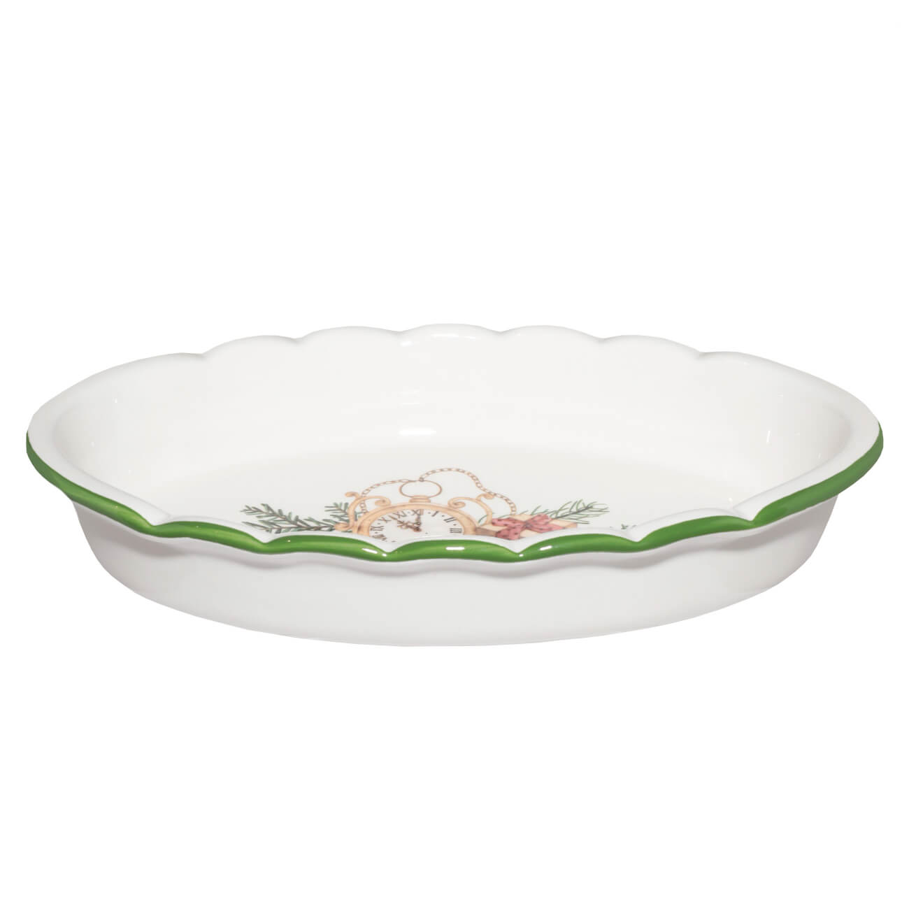 Блюдо, 28х17 см, с бортами, керамика, овальное, Часы с подарками, Christmas green
Блюдо, 28х17 см, с бортами, керамика, овальное, Часы с подарками, Christmas green