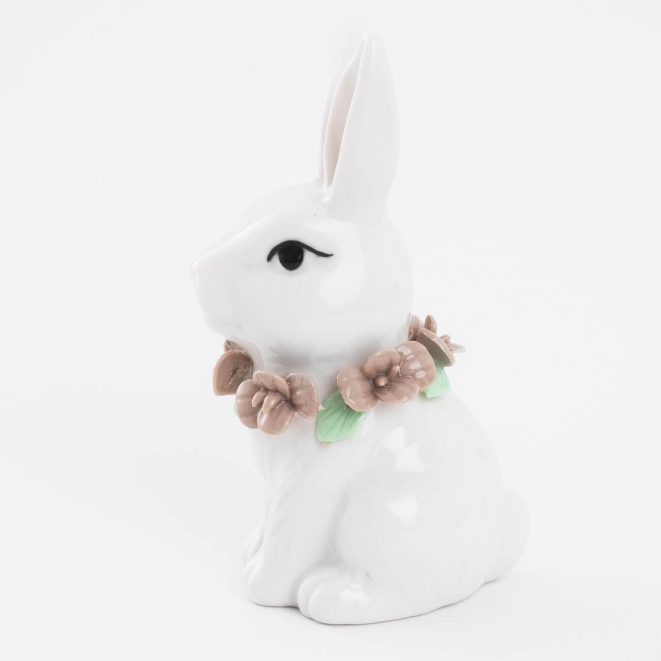 Статуэтка, 12 см, фарфор P, белая, Кролик в цветах, Easter blooming изображение № 2