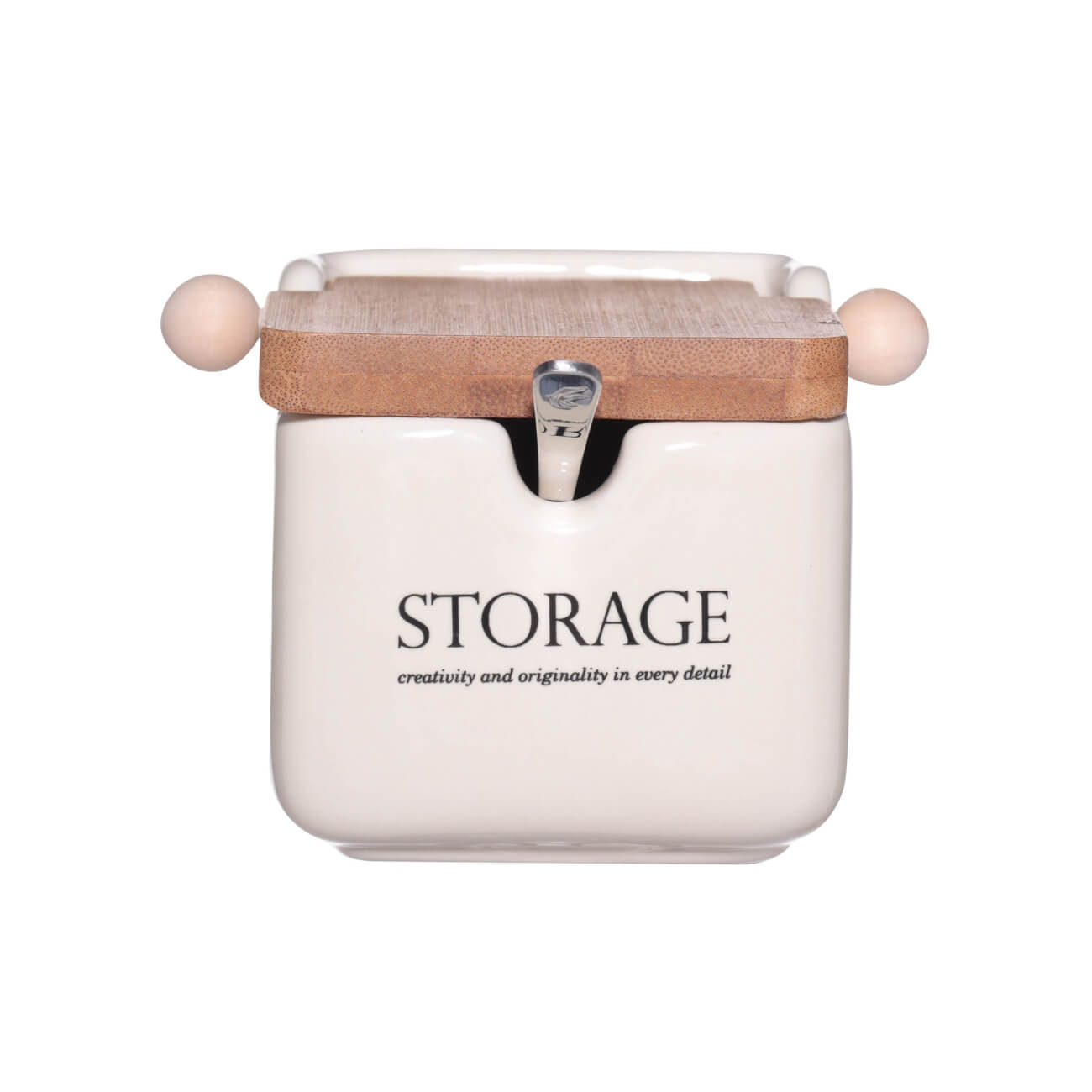 Банка для сыпучих продуктов, 180 мл, с ложкой, керамика/бамбук, бежевая, Storage, Endeavor
Банка для сыпучих продуктов, 180 мл, с ложкой, керамика/бамбук, бежевая, Storage, Endeavor