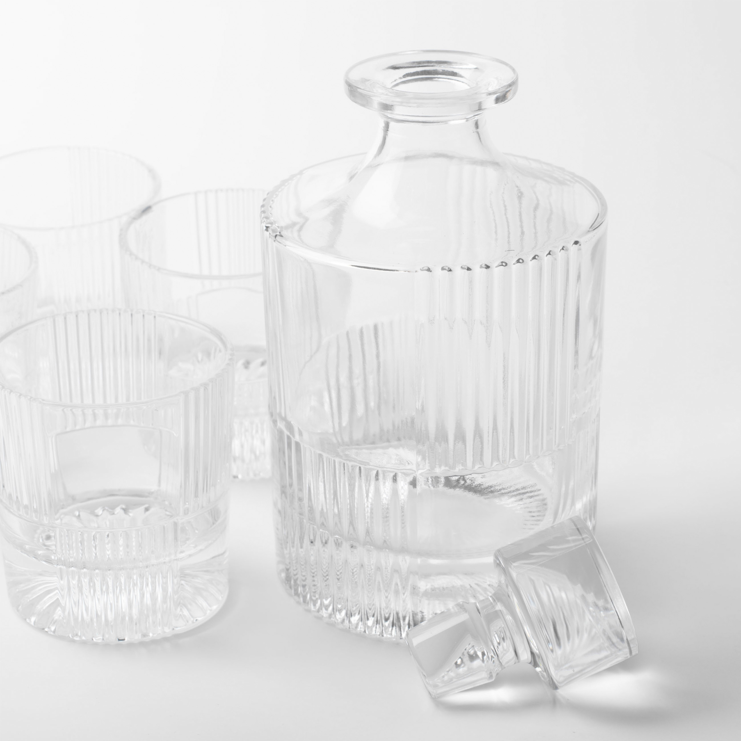 Набор для виски, 4 перс, 5 пр, графин/стаканы, стекло Р, Ribby изображение № 3