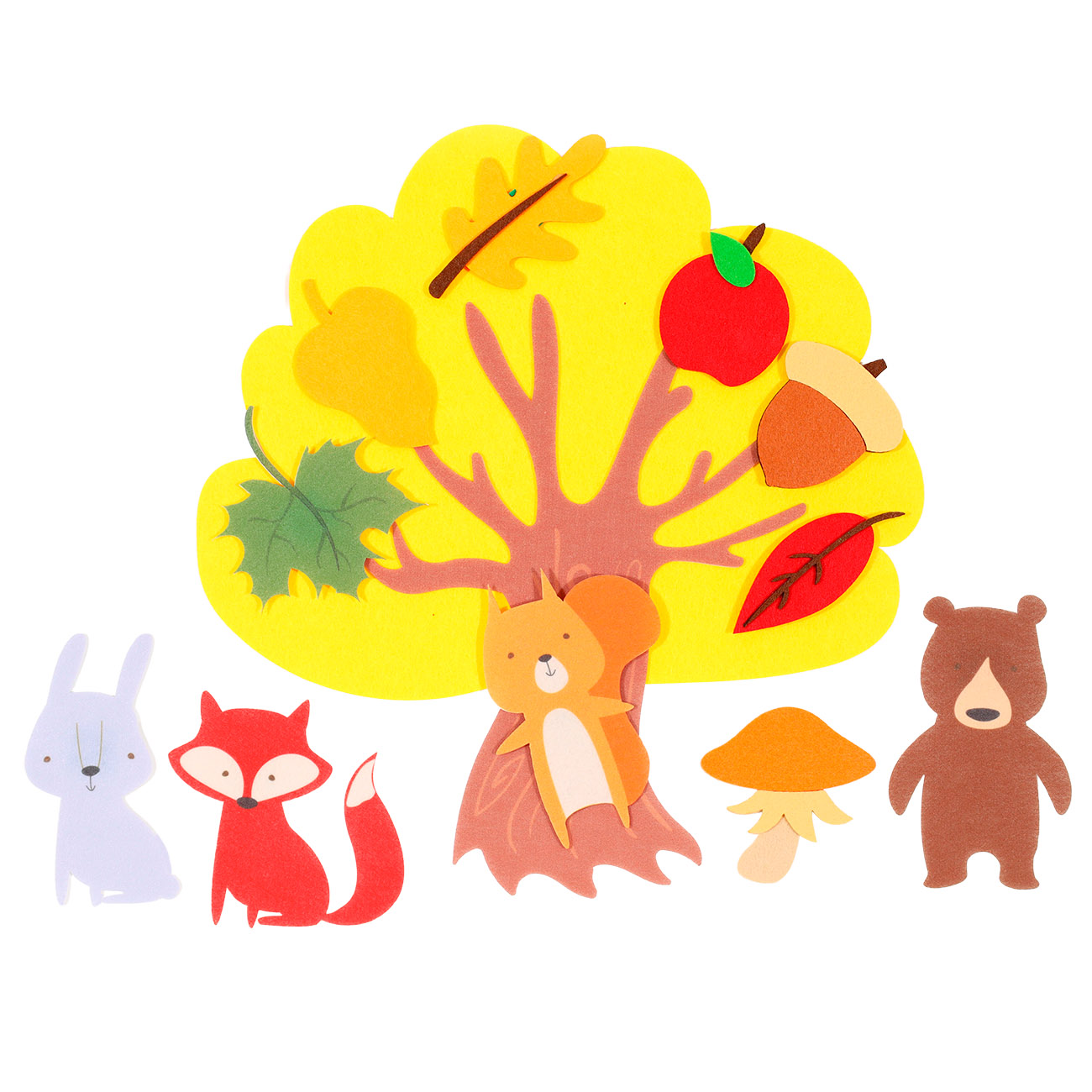 Панно декоративное, 35 см, с игрушками на липучках, фетр, Дерево, Autumn forest
Панно декоративное, 35 см, с игрушками на липучках, фетр, Дерево, Autumn forest