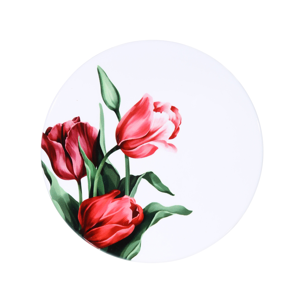 Подставка под кружку, 11 см, керамика/пробка, круглая, белая, Тюльпаны, Flower garden
Подставка под кружку, 11 см, керамика/пробка, круглая, белая, Тюльпаны, Flower garden