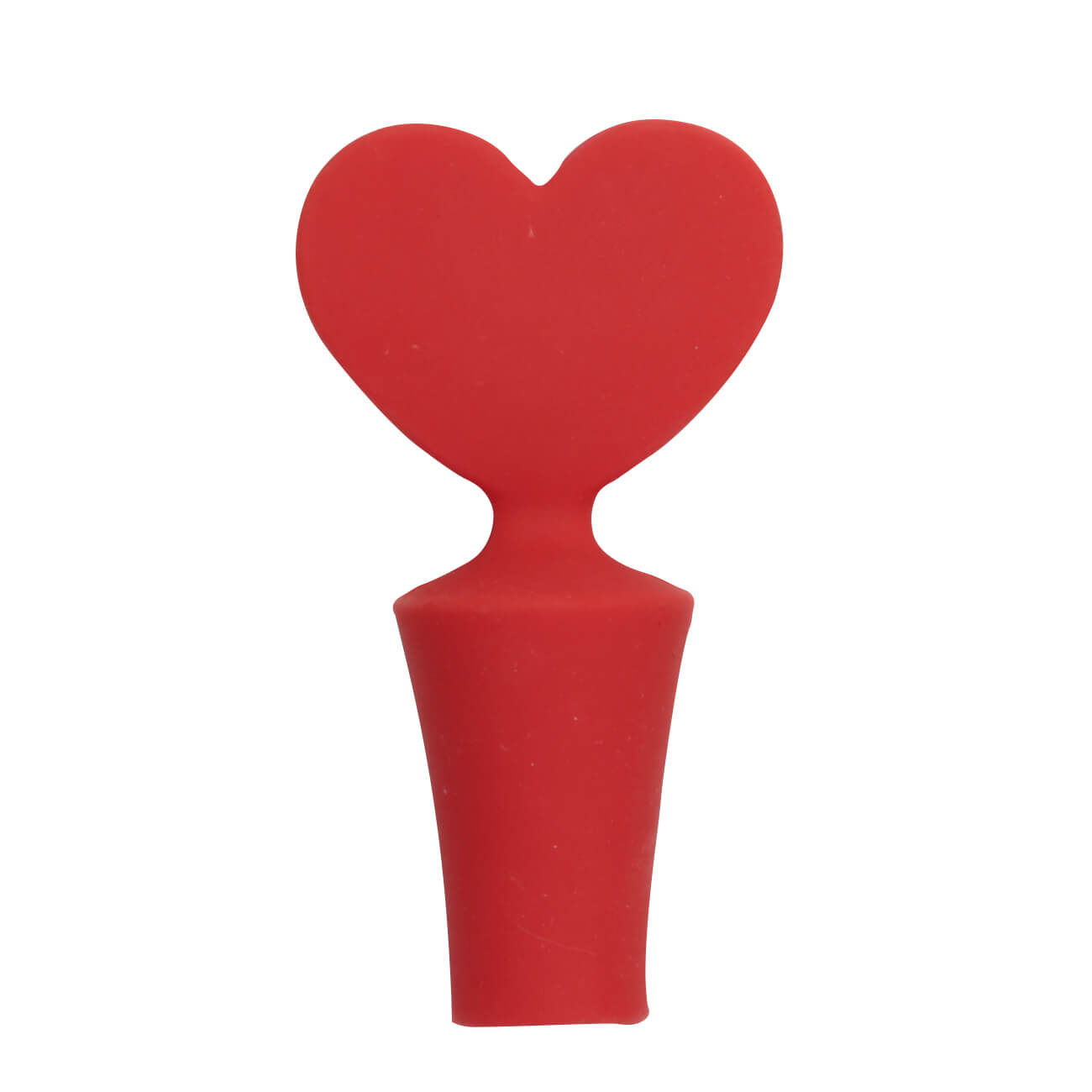 Пробка для винной бутылки, 7 см, силикон, красная, Сердце, Manny изображение № 1