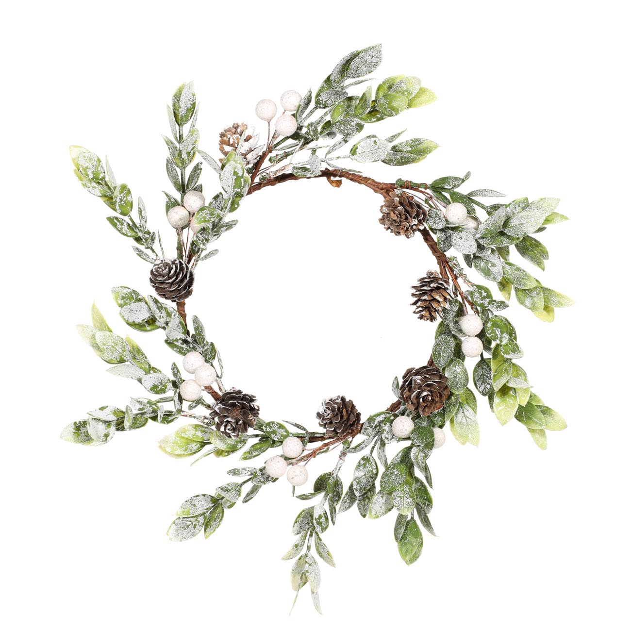 Венок декоративный, 30 см, пластик/пенопласт, Шишки с белыми ягодами, Light decor
Венок декоративный, 30 см, пластик/пенопласт, Шишки с белыми ягодами, Light decor