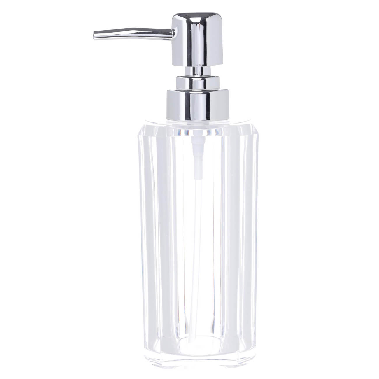 Диспенсер для жидкого мыла, 180 мл, акрил/пластик, Crystal glance изображение № 1