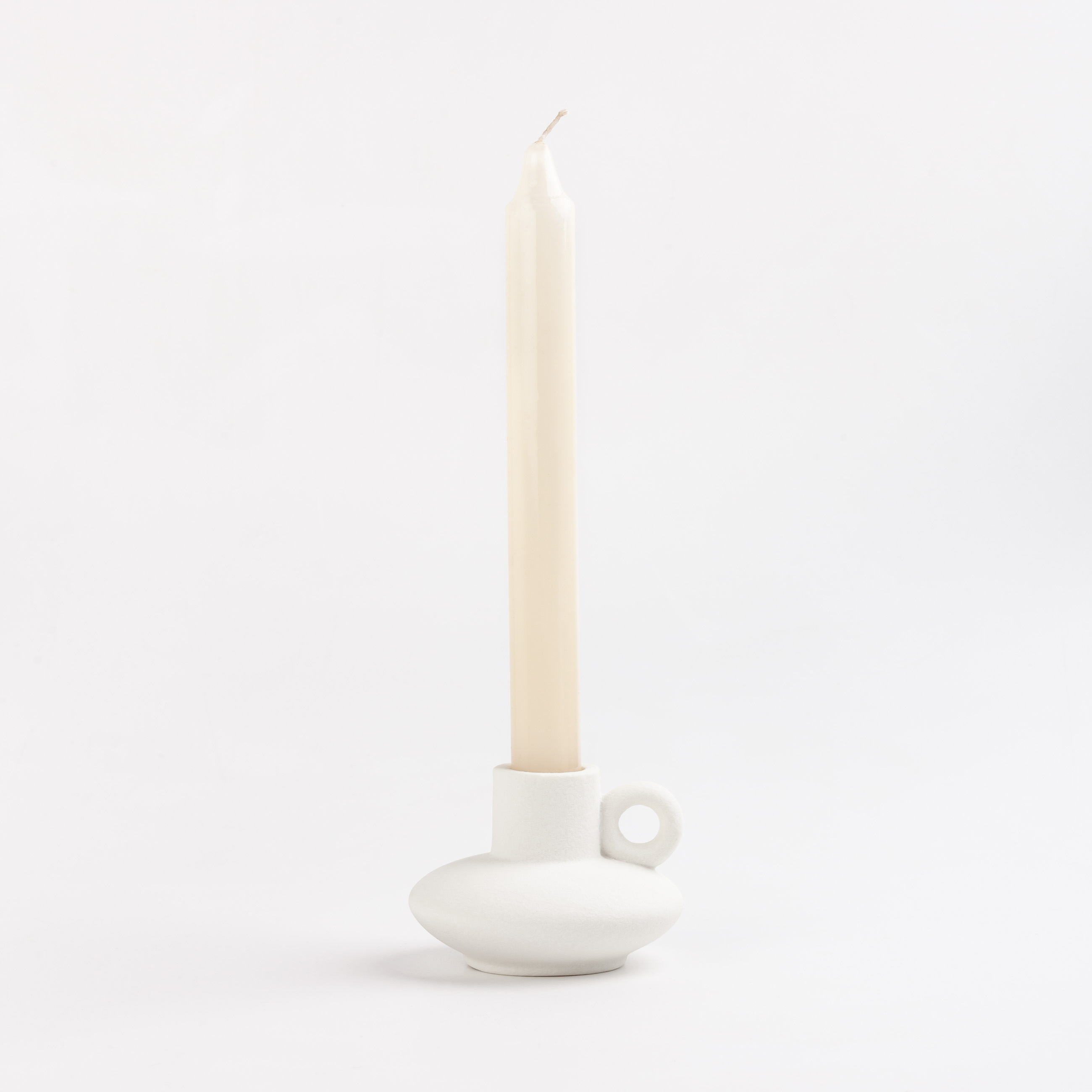 Подсвечник, 6 см, для тонкой свечи, фарфор Р, белый, Кувшин, Antic изображение № 5
