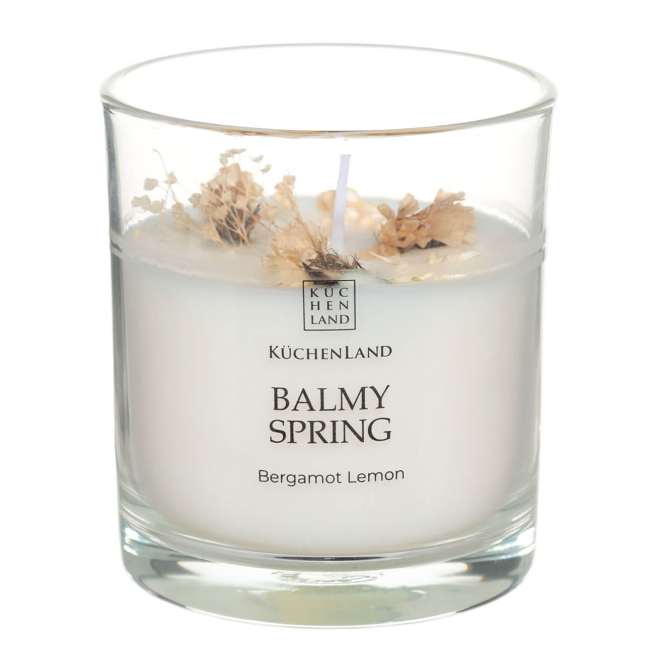 Свеча ароматическая, 9 см, в подсвечнике, с сухоцветами, Bergamot Lemon, Balmy spring
Свеча ароматическая, 9 см, в подсвечнике, с сухоцветами, Bergamot Lemon, Balmy spring