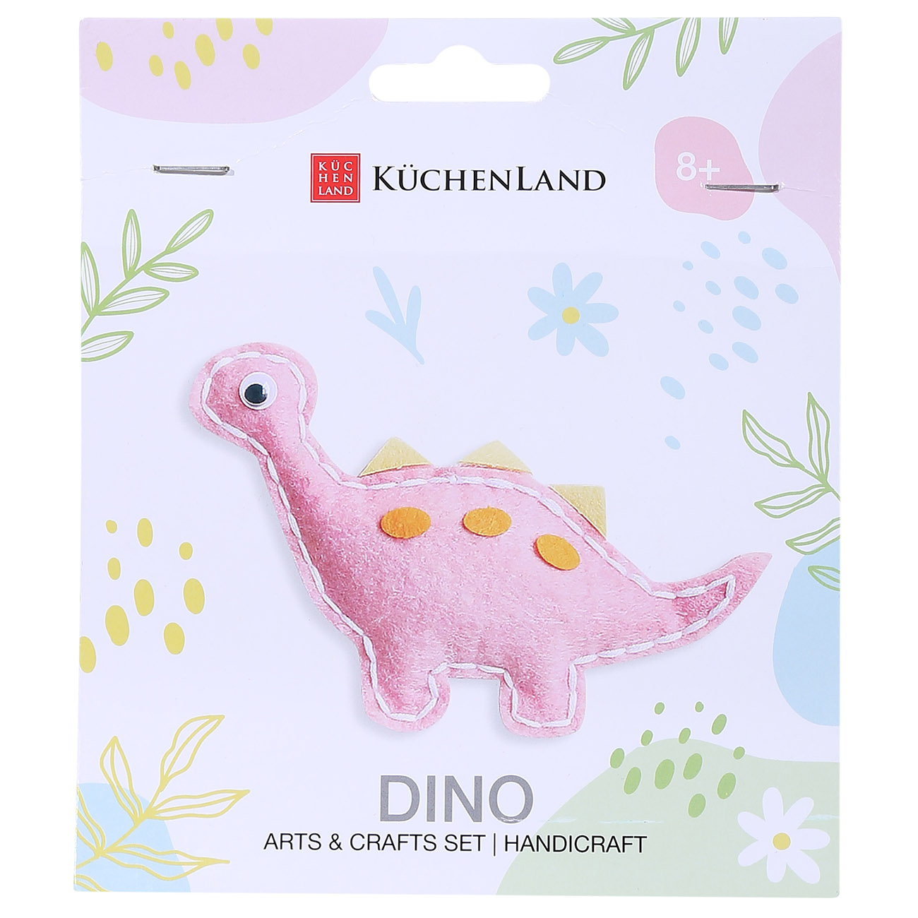Kuchenland Набор для творчества, 13х16 см, рукоделие, фетр, розовый, Динозавр, Dino
Kuchenland Набор для творчества, 13х16 см, рукоделие, фетр, розовый, Динозавр, Dino