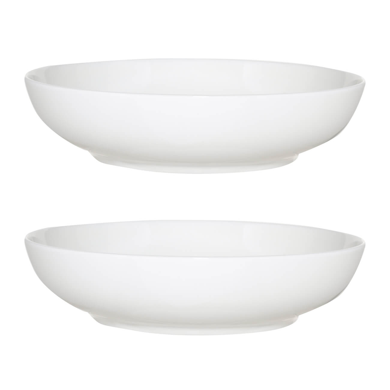 Тарелка суповая, 20х5 см, 2 шт, фарфор F, белая, Ideal white изображение № 1