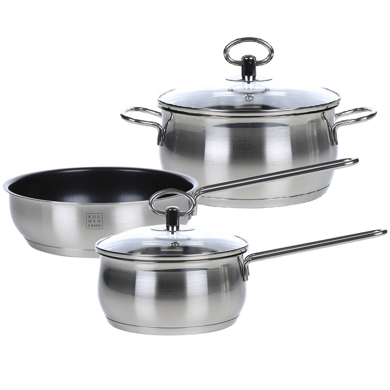 Набор посуды, 3 пр, сталь, Egoist
Набор посуды, 3 пр, сталь, Egoist