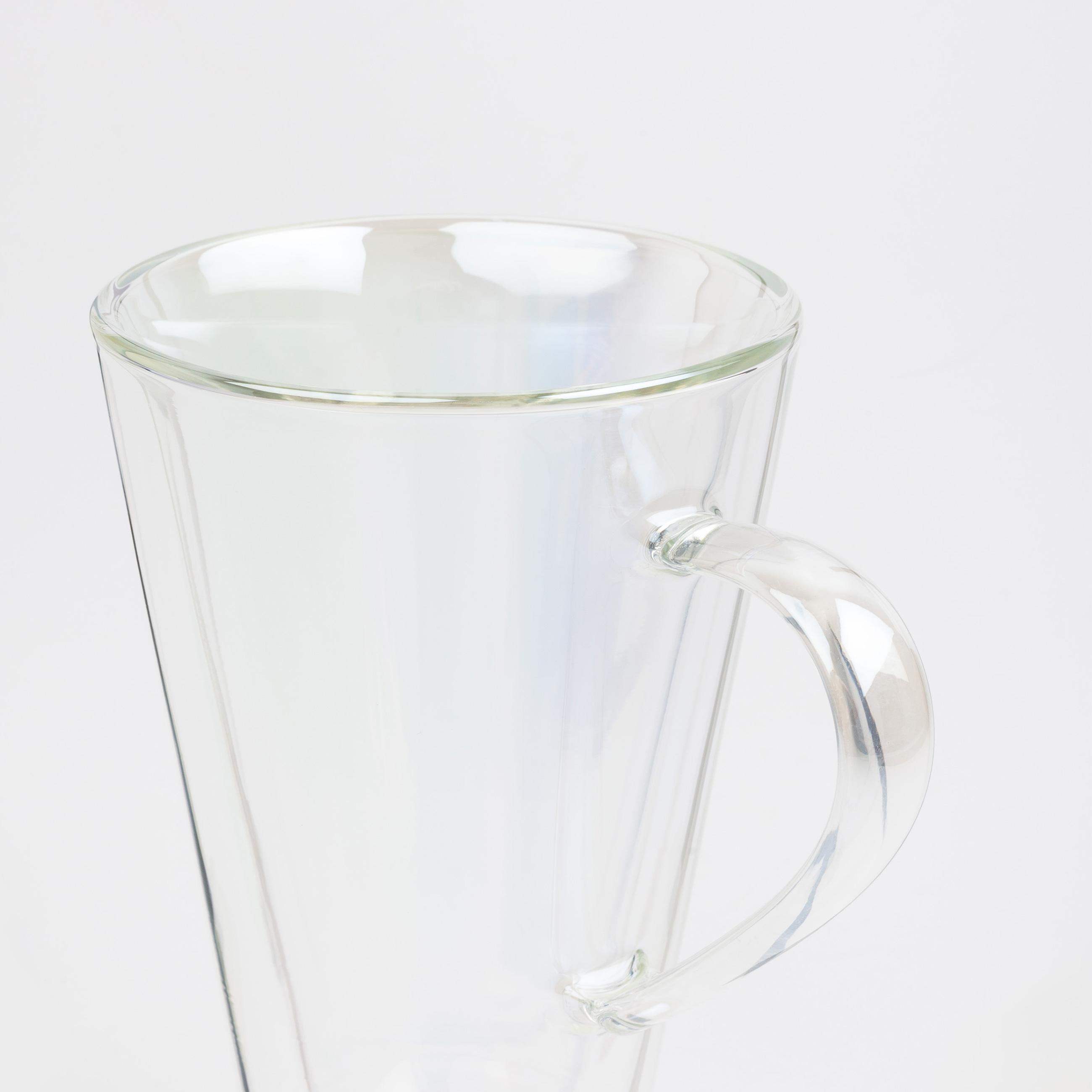 Кружка для латте, 380 мл, 2 шт, стекло Б, перламутр, Air polar изображение № 4