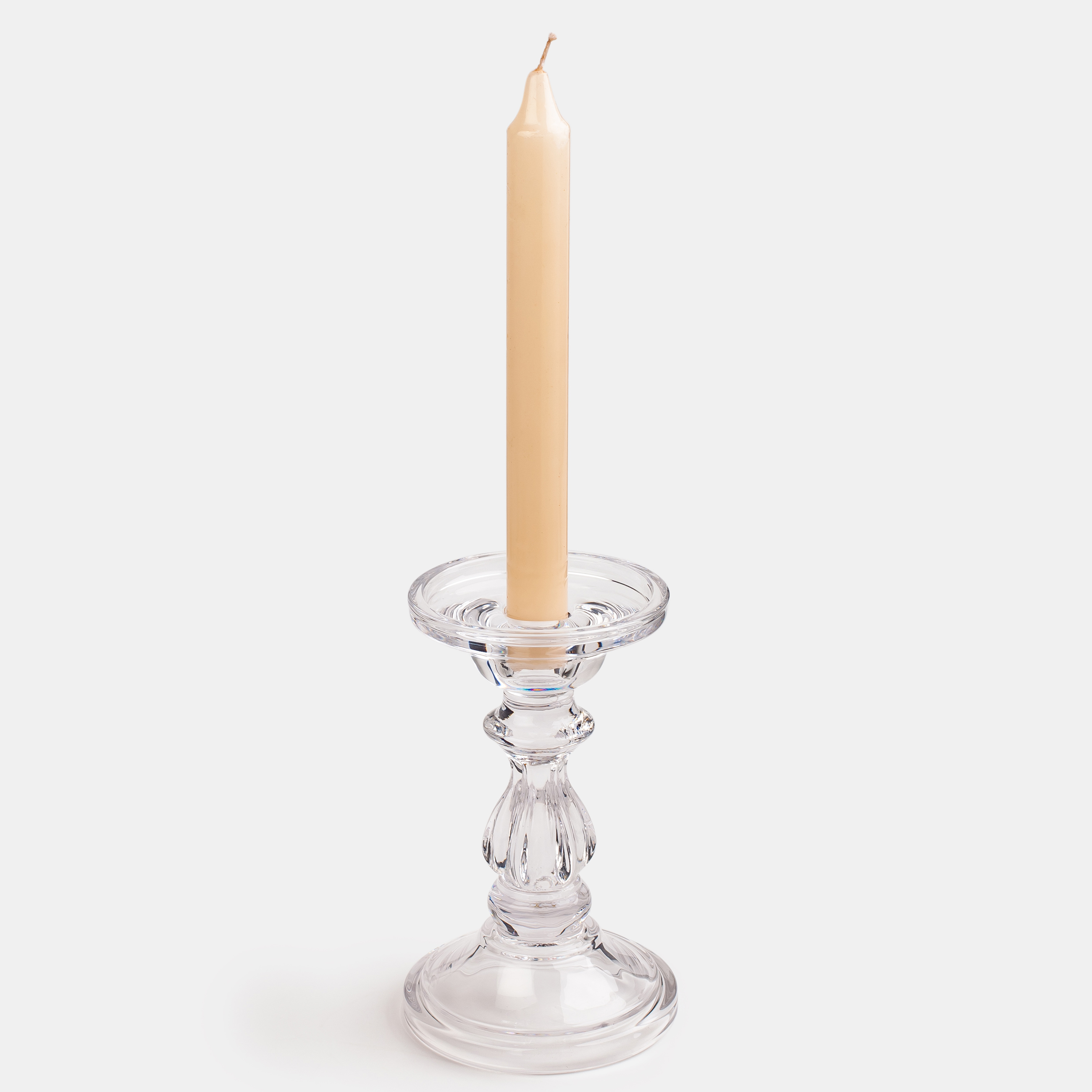 Подсвечник, 16 см, для одной свечи, на ножке, стекло, Glorious изображение № 5