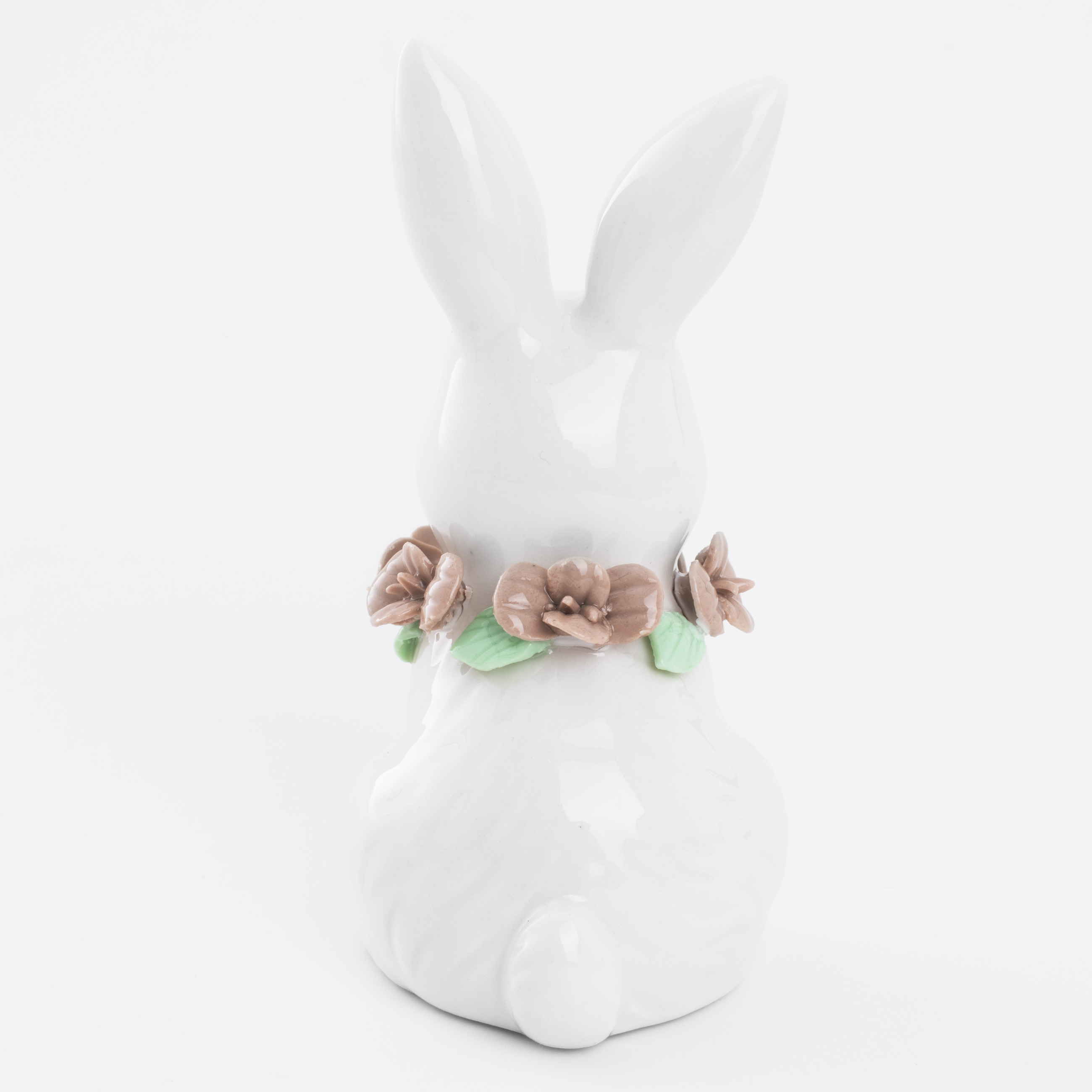 Статуэтка, 12 см, фарфор P, белая, Кролик в цветах, Easter blooming изображение № 3