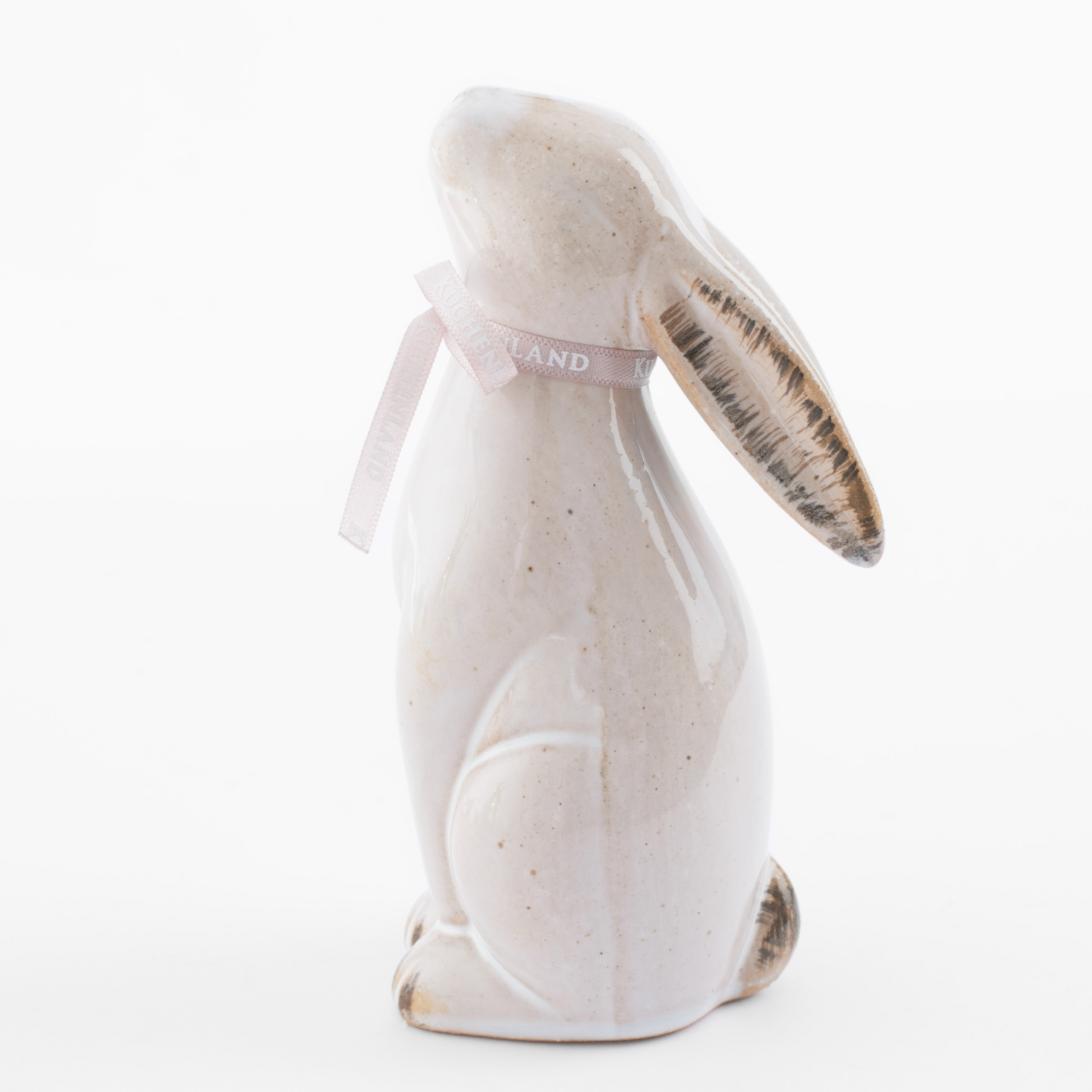 Статуэтка, 14 см, фарфор P, бежевая, Кролик сидит, Natural Easter