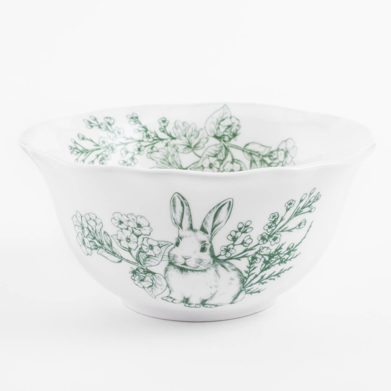 Салатник, 15х7 см, 550 мл, керамика, бело-зеленый, Кролик в цветах, Easter blooming
Салатник, 15х7 см, 550 мл, керамика, бело-зеленый, Кролик в цветах, Easter blooming