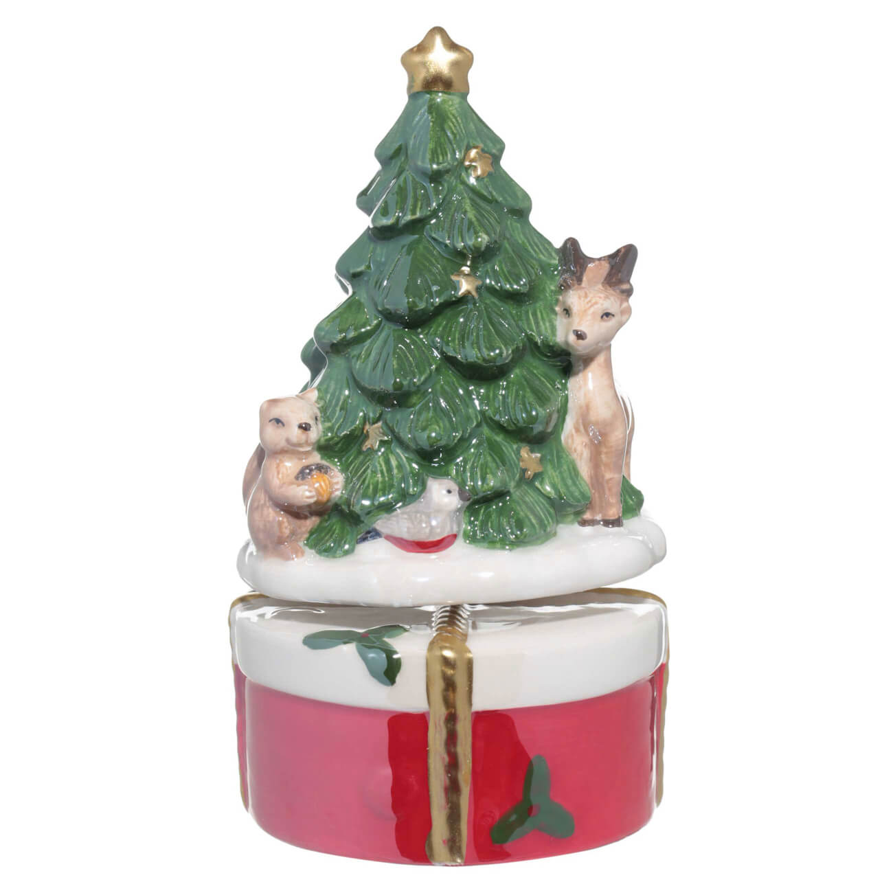 Статуэтка музыкальная, 15 см, заводная, керамика, Лесные животные у елки, Christmas miracle
Статуэтка музыкальная, 15 см, заводная, керамика, Лесные животные у елки, Christmas miracle
