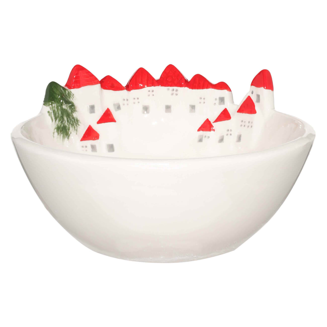 Салатник, 15x8 см, фарфор P, белый, перламутр, Дома и елка, Forest house 
Салатник, 15x8 см, фарфор P, белый, перламутр, Дома и елка, Forest house