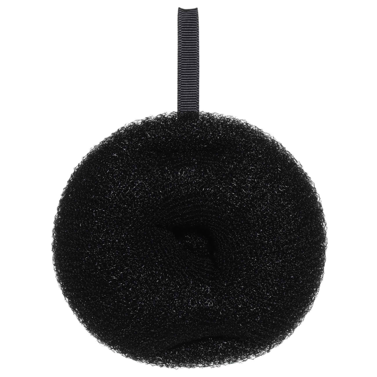 Мочалка для мытья тела, 11 см, полиэстер/нейлон, черная, Шар, Glamor изображение № 1