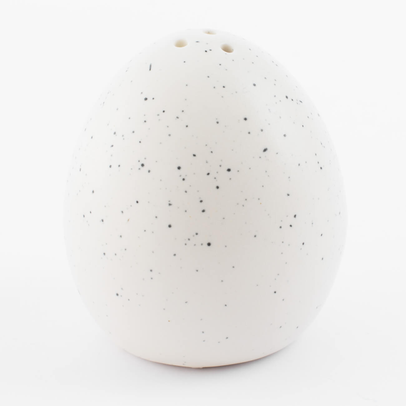 Емкость для соли или перца, 6 см, фарфор P, молочная, в крапинку, Яйцо, Natural Easter изображение № 1