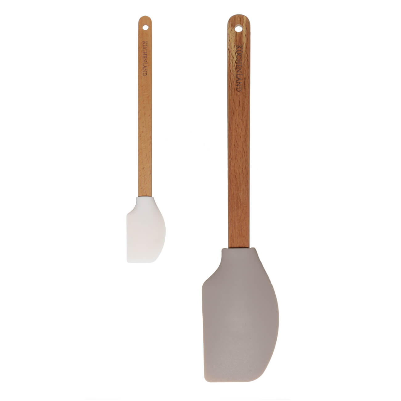 Лопатка-шпатель, 2 шт, силикон/дерево, молочная/серо-коричневая, Bakery wood 
Лопатка-шпатель, 2 шт, силикон/дерево, молочная/серо-коричневая, Bakery wood