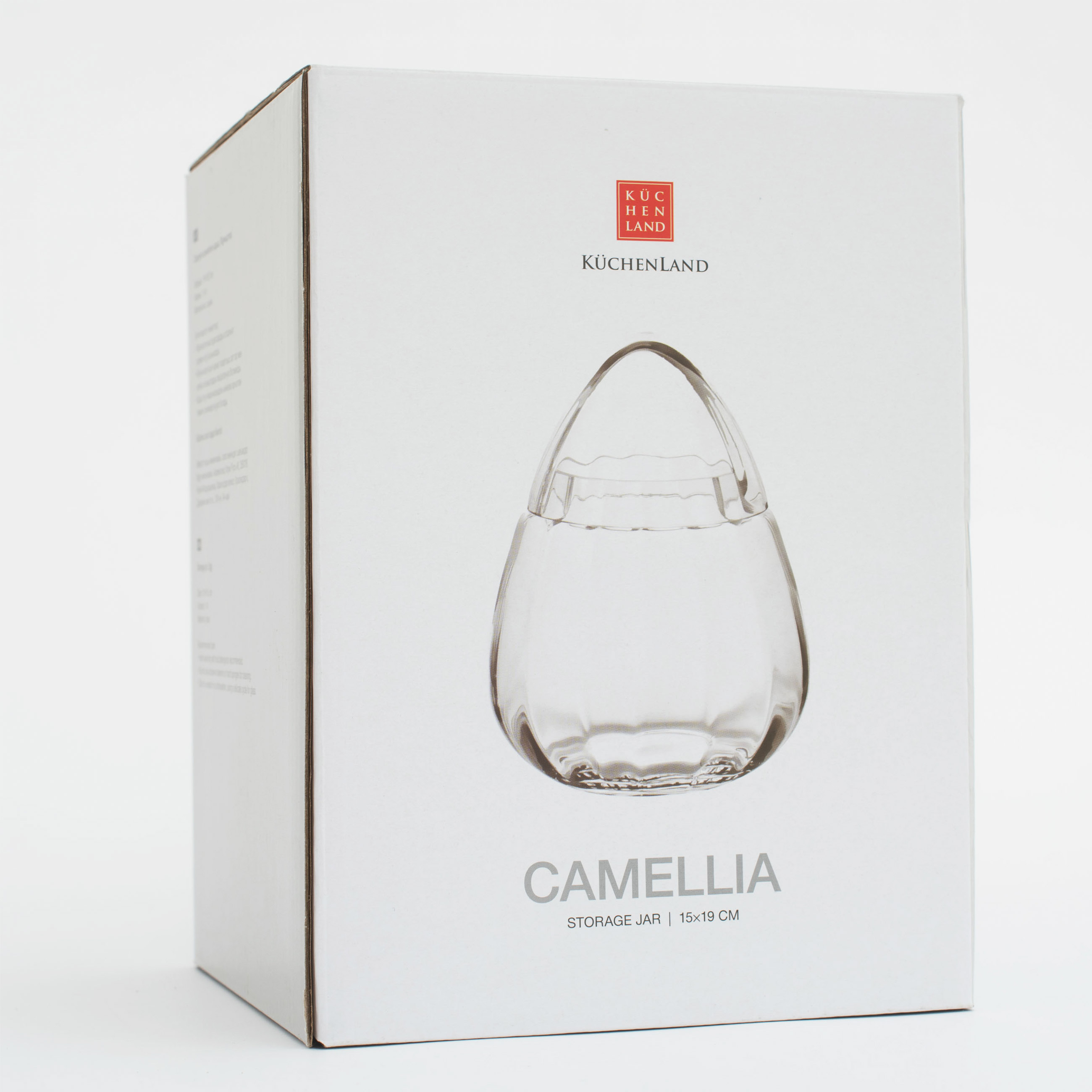 Емкость для хранения, 15х19 см, 1,4 л, стекло Р, Яйцо, Camellia изображение № 4