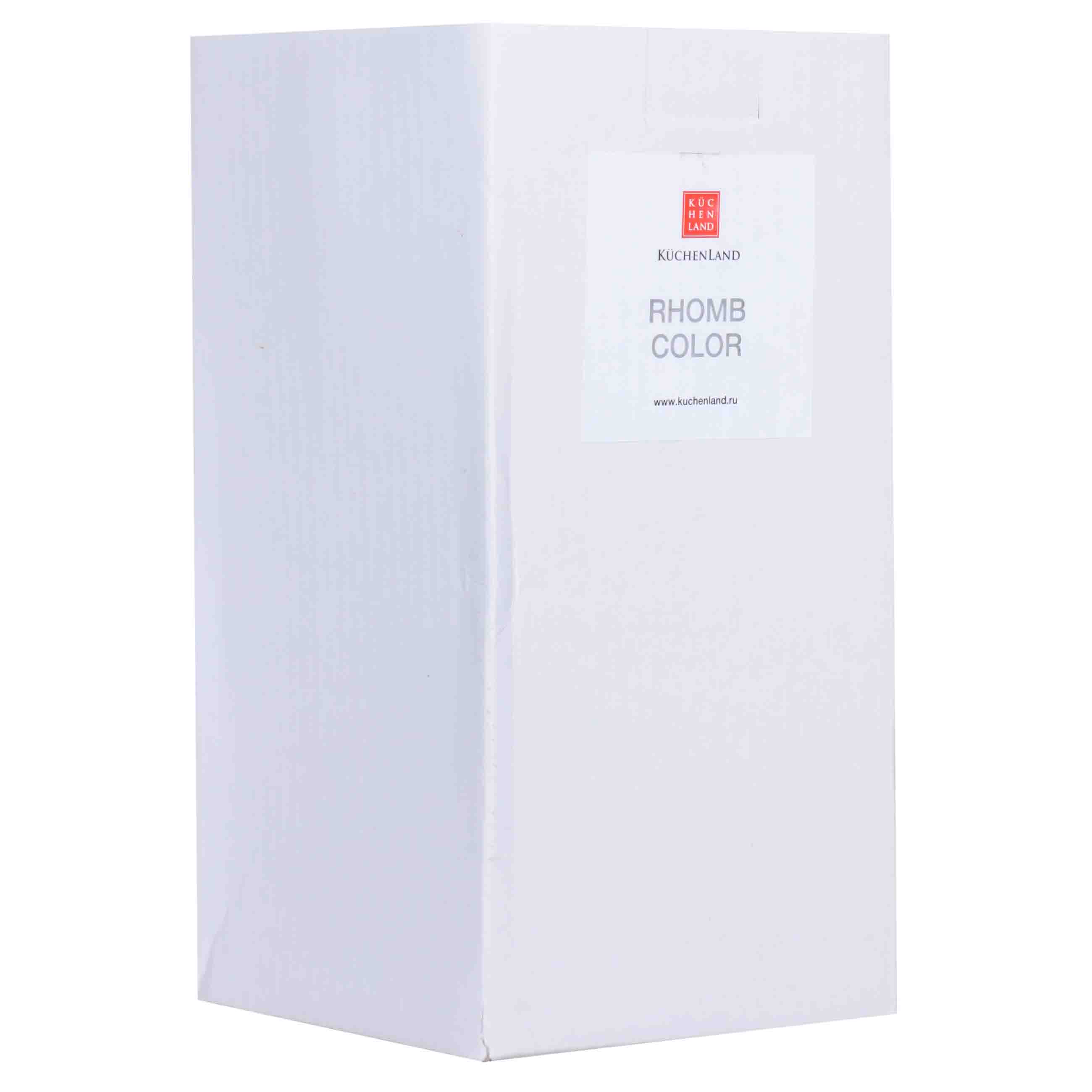 Бокал-кубок для вина, 300 мл, стекло Р, серый, Rhomb color изображение № 3