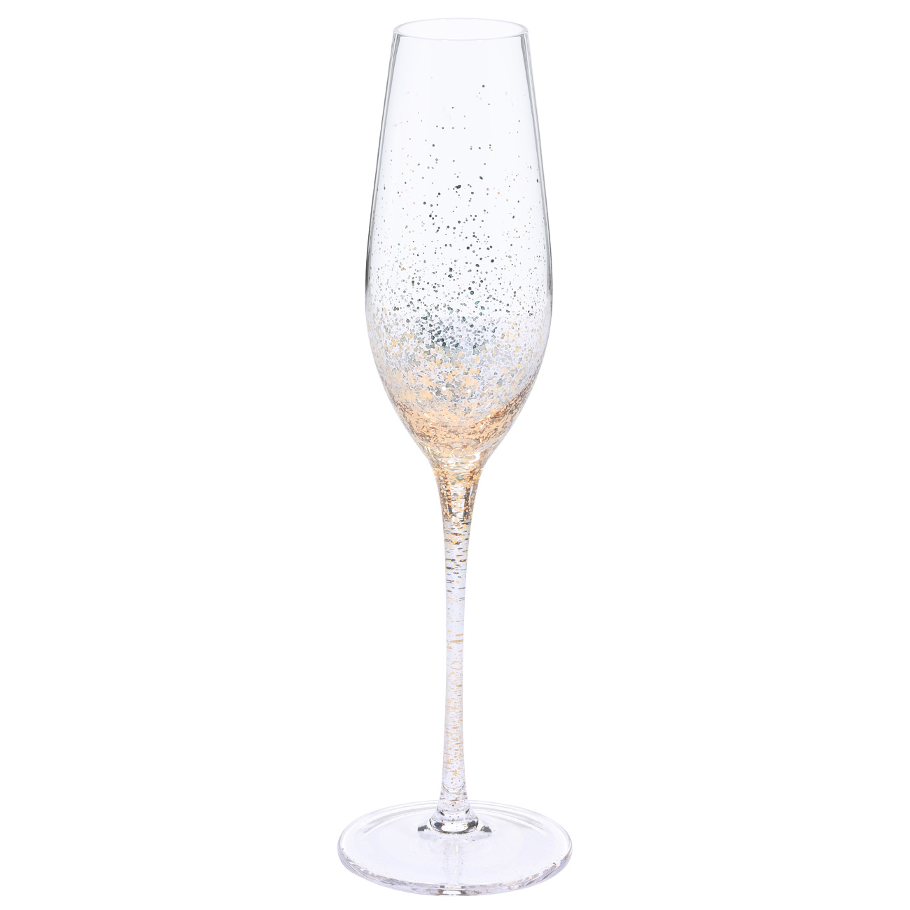 Бокал для шампанского, 210 мл, 2 шт, стекло, золотистый, Patina decor