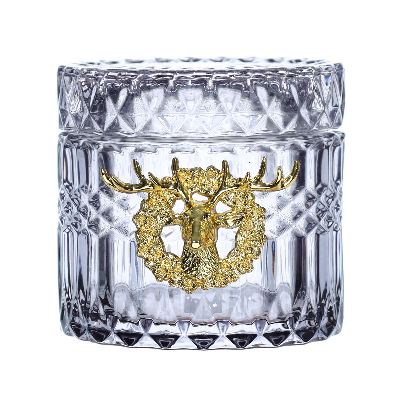 Конфетница, 8х9 см, с крышкой, стекло Р/металл, серая, Олень с венком, Winter deer
Конфетница, 8х9 см, с крышкой, стекло Р/металл, серая, Олень с венком, Winter deer