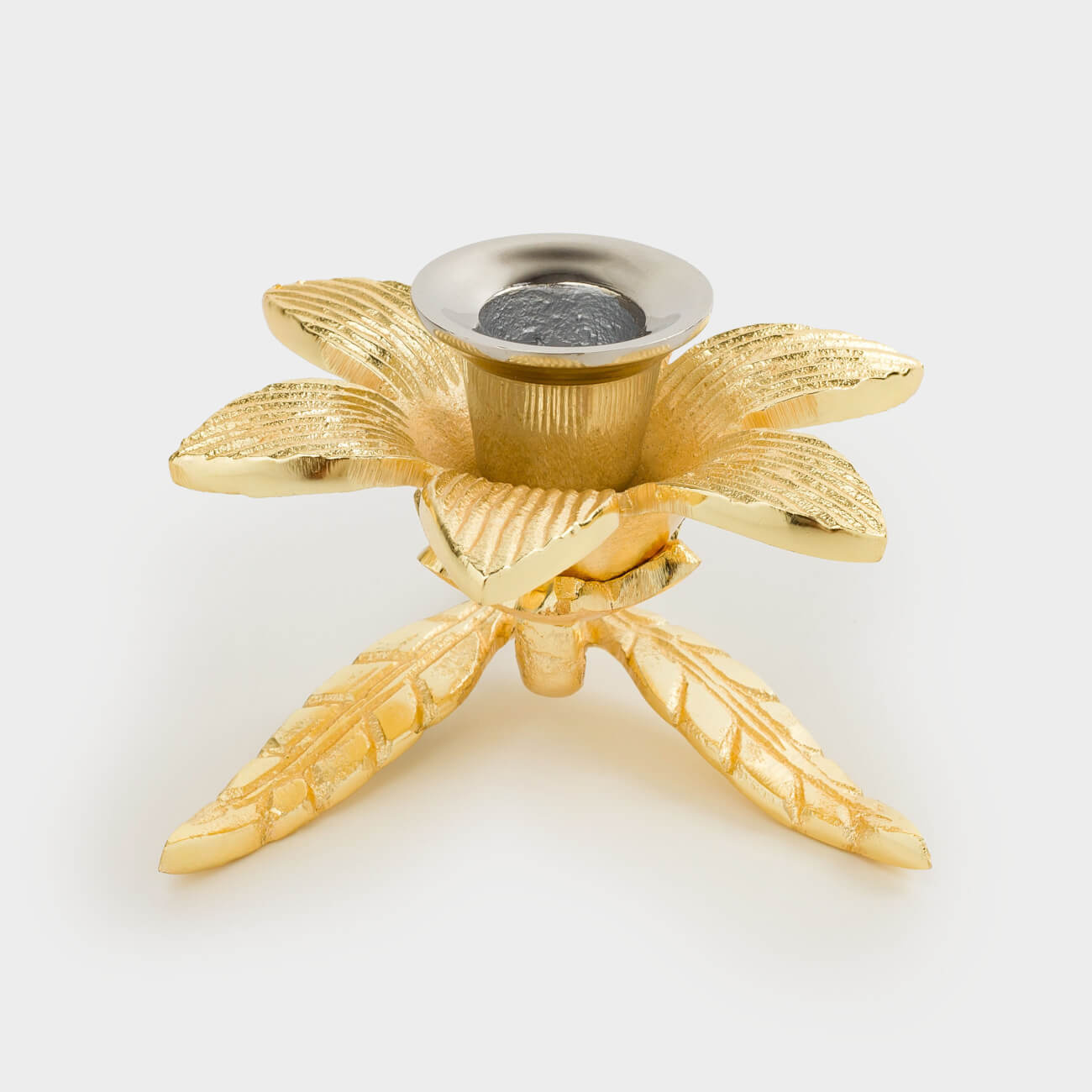 Подсвечник, 13х8 см, для тонкой свечи, металл, золотистый, Цветок, Fantastic gold
Подсвечник, 13х8 см, для тонкой свечи, металл, золотистый, Цветок, Fantastic gold