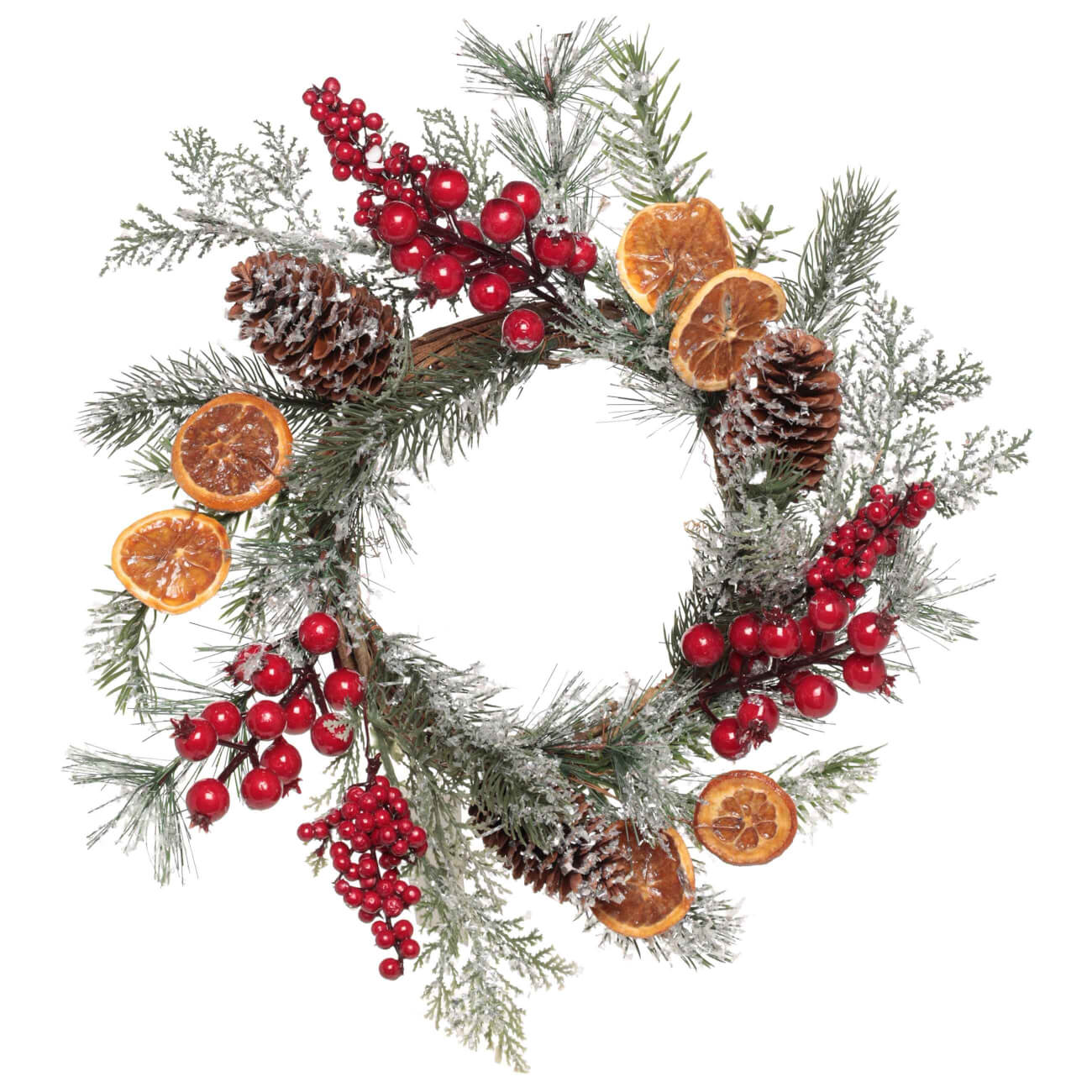 Венок декоративный, 30 см, пластик/пенопласт, Апельсины с ягодами, Miracle decor
Венок декоративный, 30 см, пластик/пенопласт, Апельсины с ягодами, Miracle decor