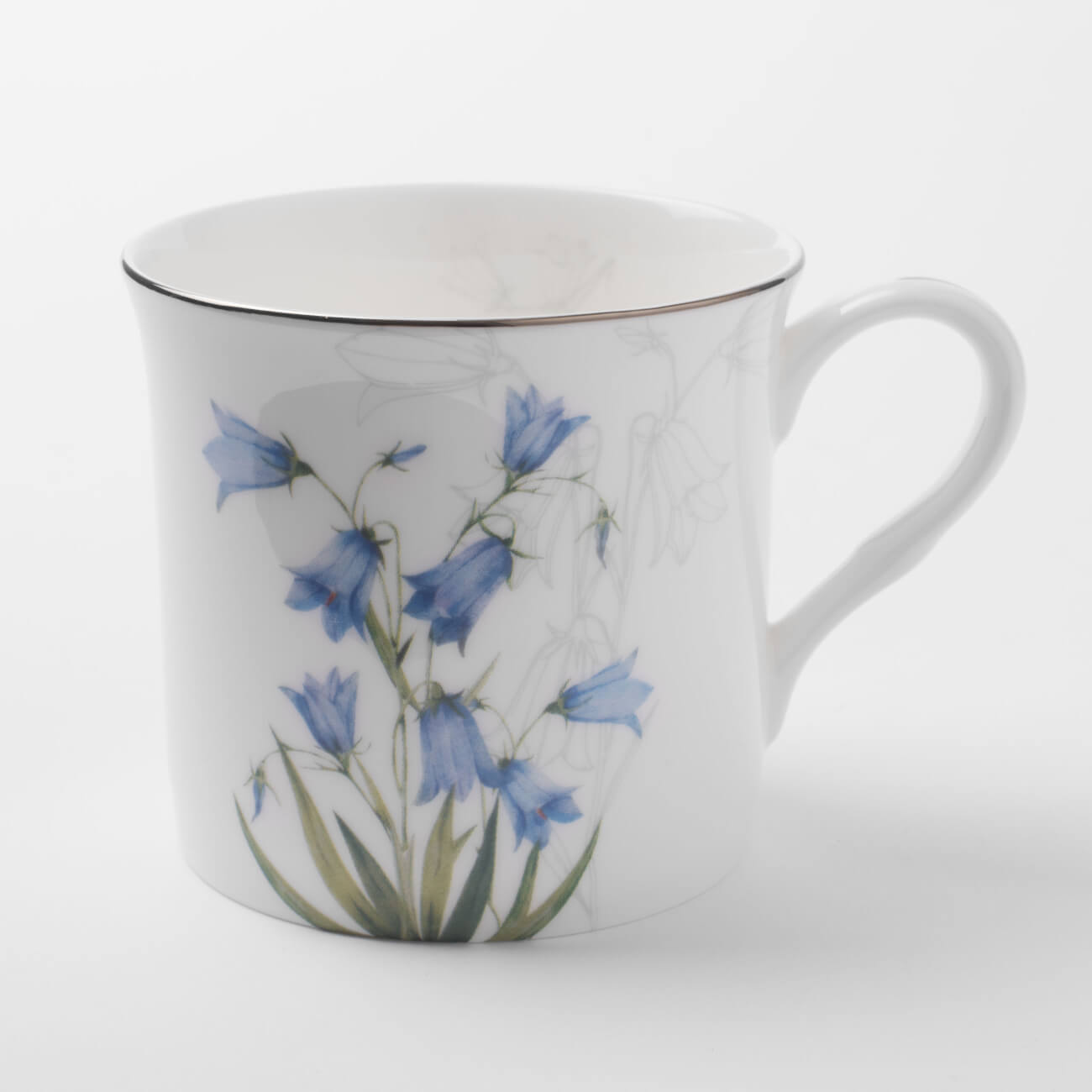 Кружка, 330 мл, фарфор F, белая, с серебристым кантом, Колокольчики, Delicate flower
Кружка, 330 мл, фарфор F, белая, с серебристым кантом, Колокольчики, Delicate flower