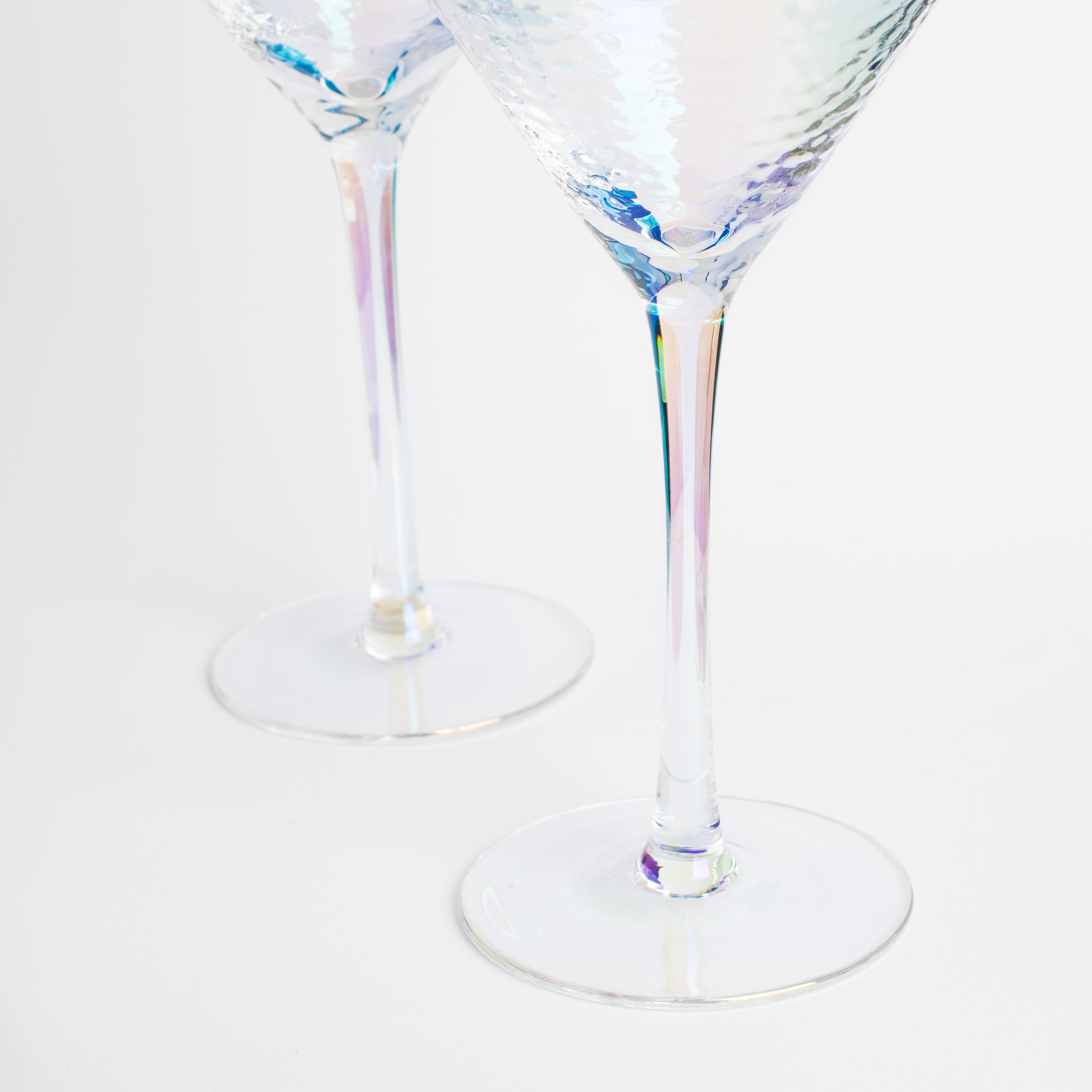 Бокал для мартини, 250 мл, 2 шт, стекло, перламутр, Ripply polar изображение № 6