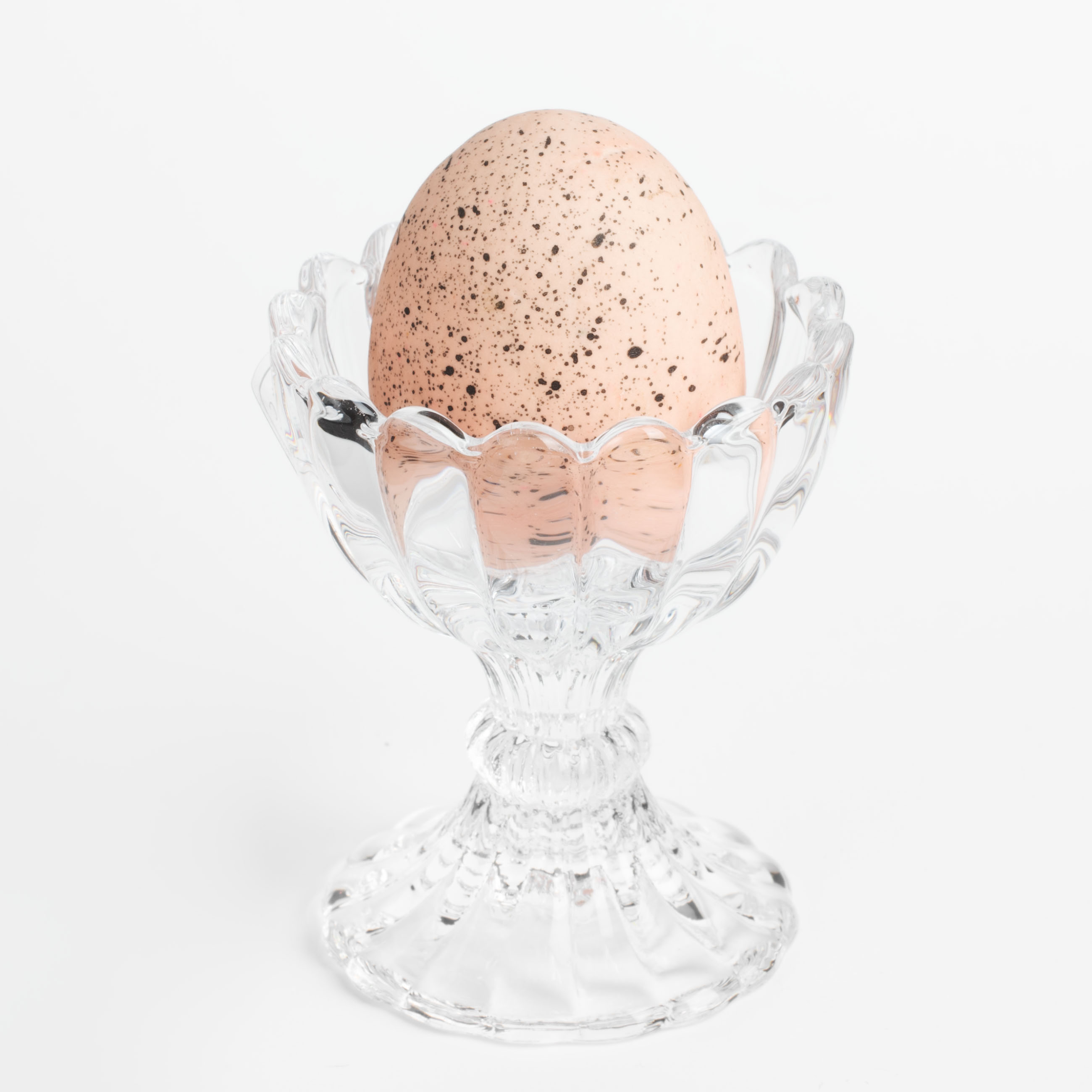 Подставка для яйца, 7 см, стекло, Clear pattern изображение № 5