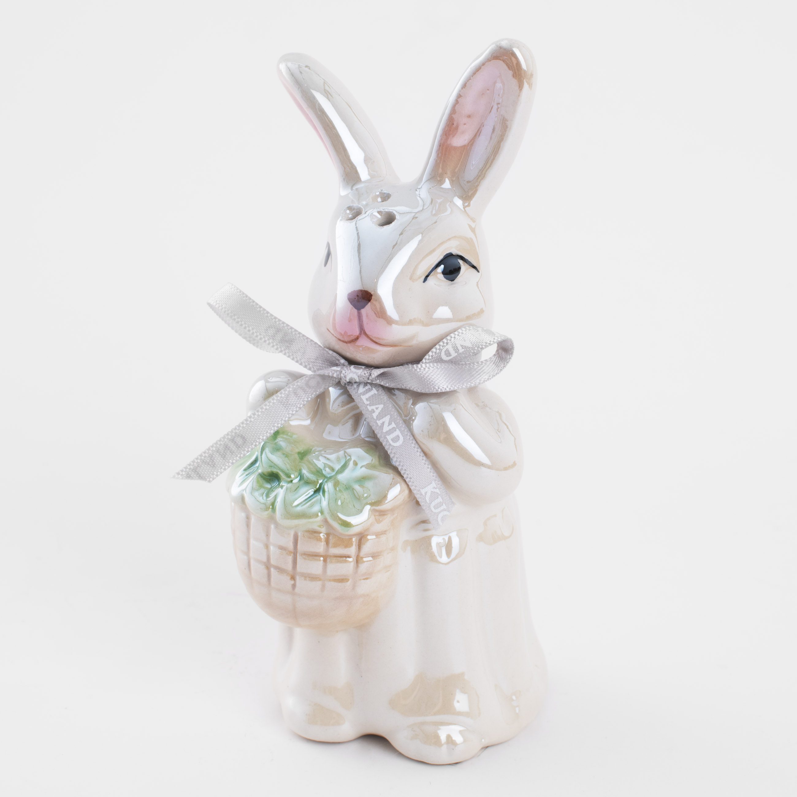 Набор для соли и перца, 13 см, керамика, перламутр, Пара кроликов, Easter blooming изображение № 5
