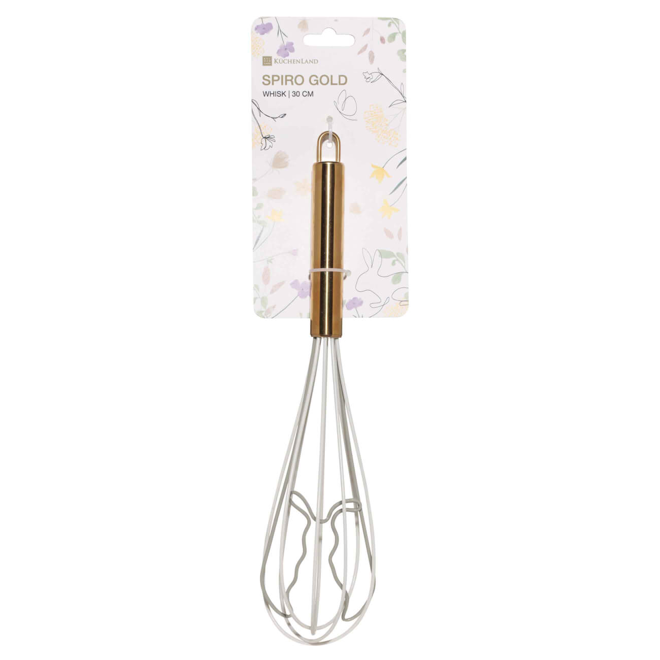 Венчик, 30 см, сталь/силикон, золотисто-молочный, Кролик, Spiro gold
Венчик, 30 см, сталь/силикон, золотисто-молочный, Кролик, Spiro gold