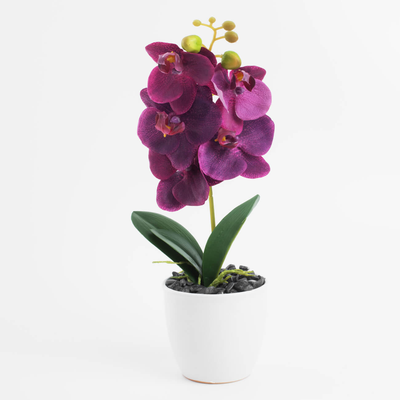 Растение искусственное, 35 см, в горшке, полиэстер/керамика, Розовая орхидея, Orchid изображение № 1