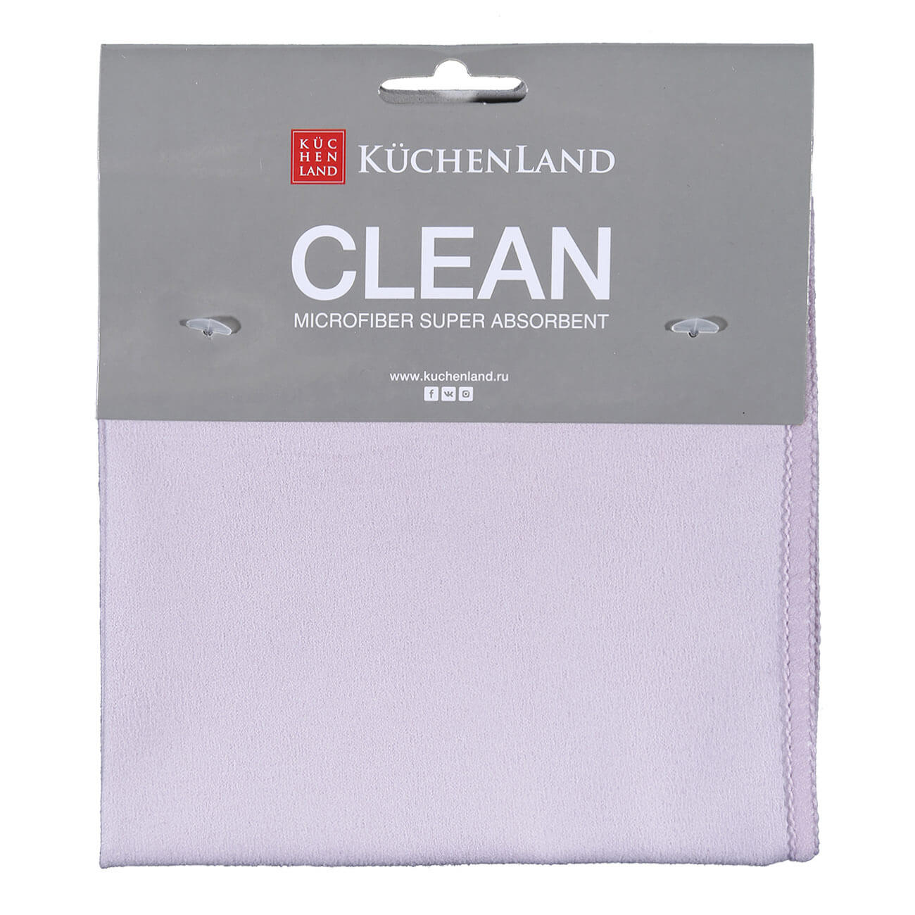 Kuchenland Тряпка для мебели и техники, 35x35 см, микрофибра, Замша, лиловая, Clean
Kuchenland Тряпка для мебели и техники, 35x35 см, микрофибра, Замша, лиловая, Clean