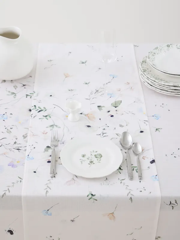 Дорожка настольная, 40х160 см, Весенние цветы, Flowery, image-3