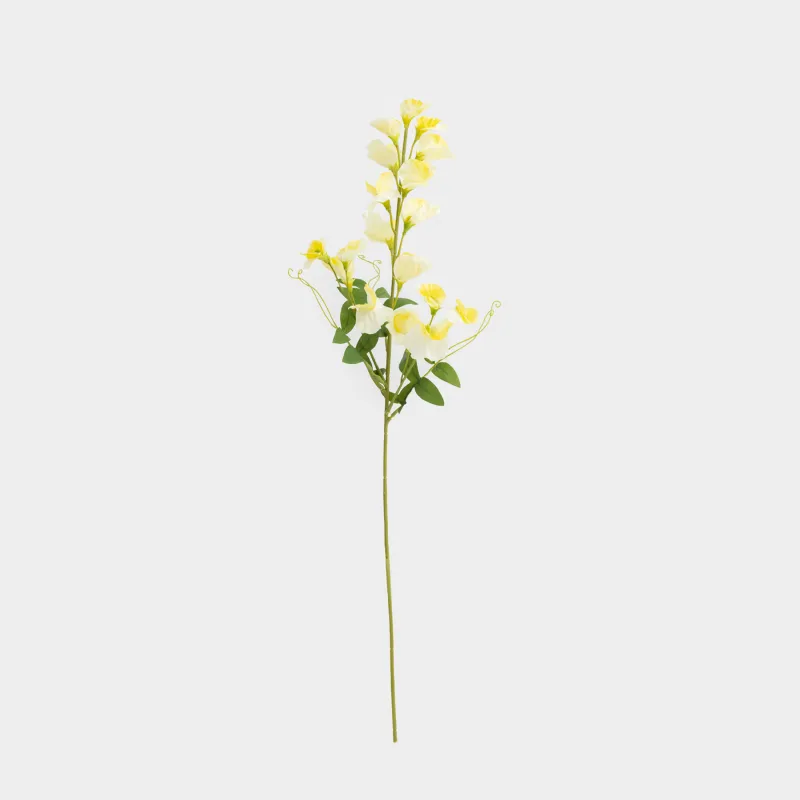 Ветка декоративная, 70 см, Желтый лизиантус, Flower garden
