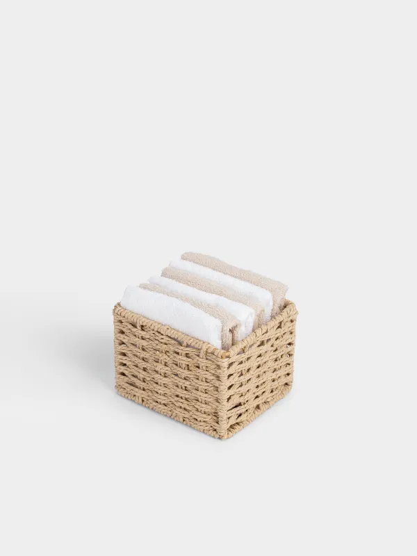 Полотенце, 30х30 см, 6 шт, в корзине, Basket towel, image-1